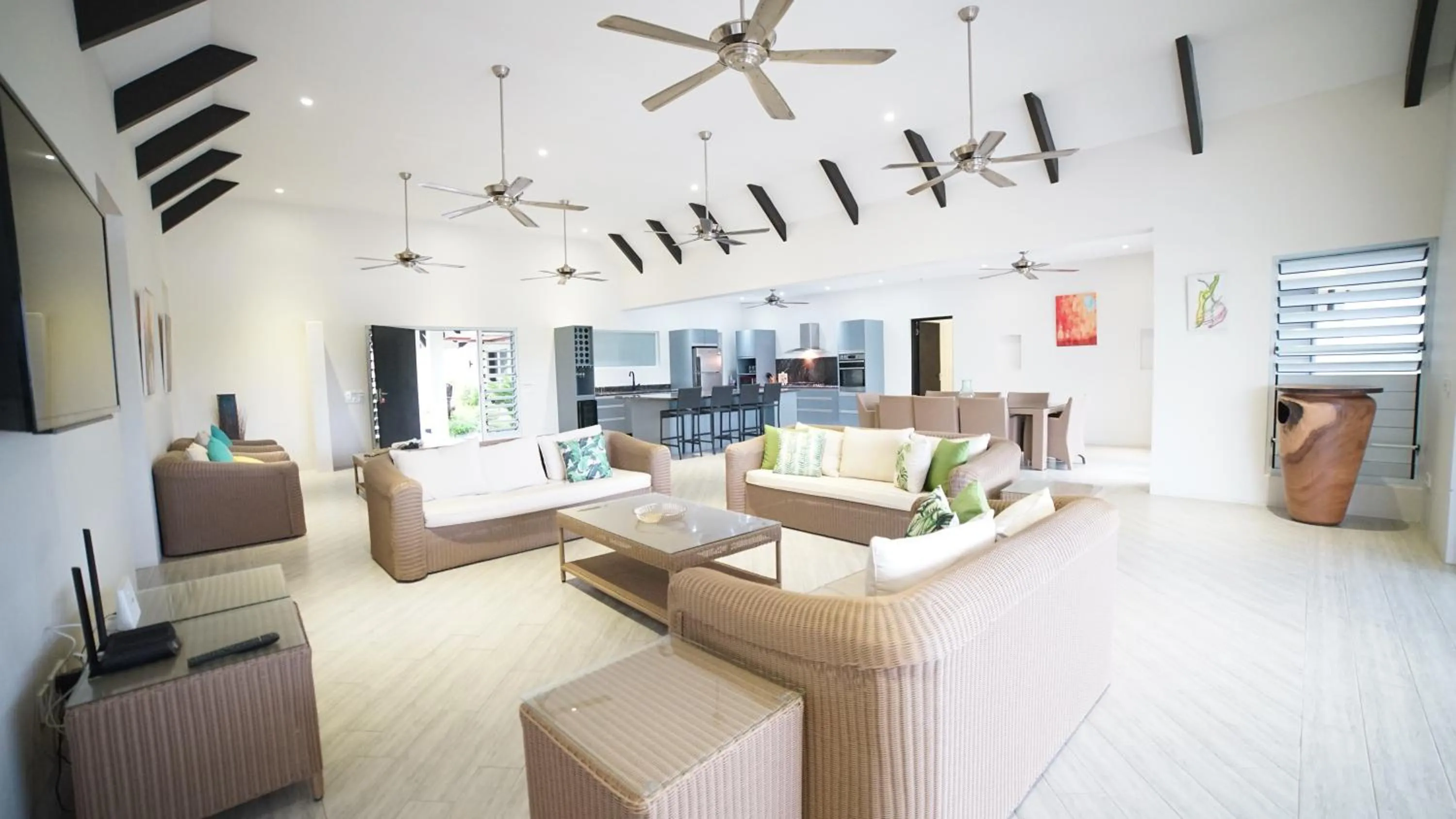 Communal lounge/ TV room in Naisoso Island Villas - Fiji