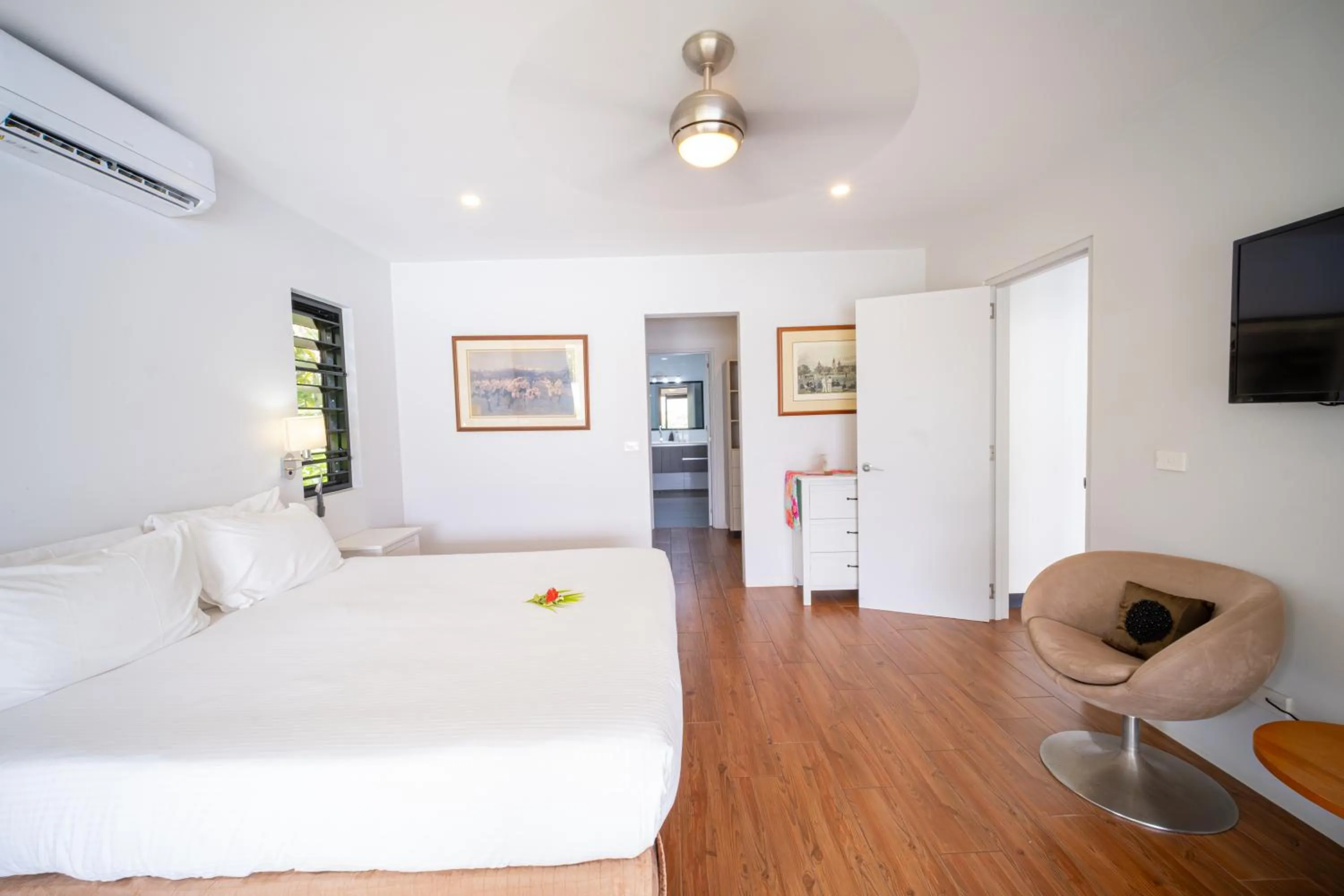 Bed in Naisoso Island Villas - Fiji