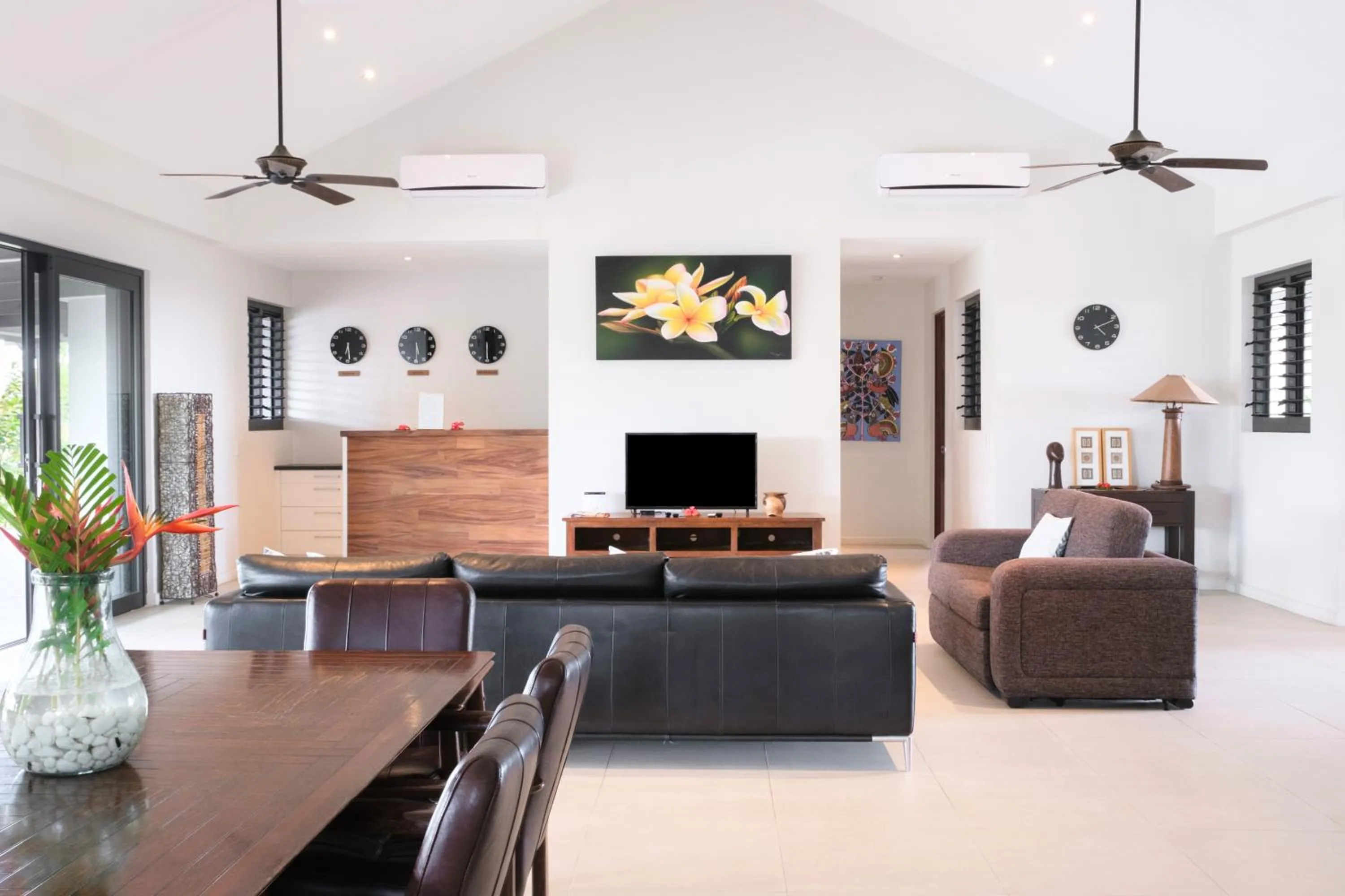 Communal lounge/ TV room in Naisoso Island Villas - Fiji