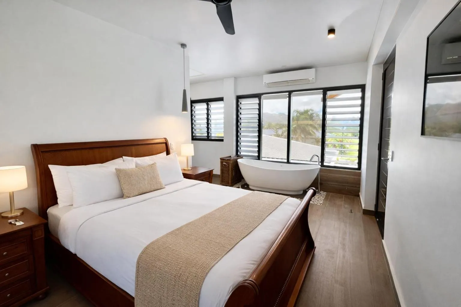 Bed in Naisoso Island Villas - Fiji