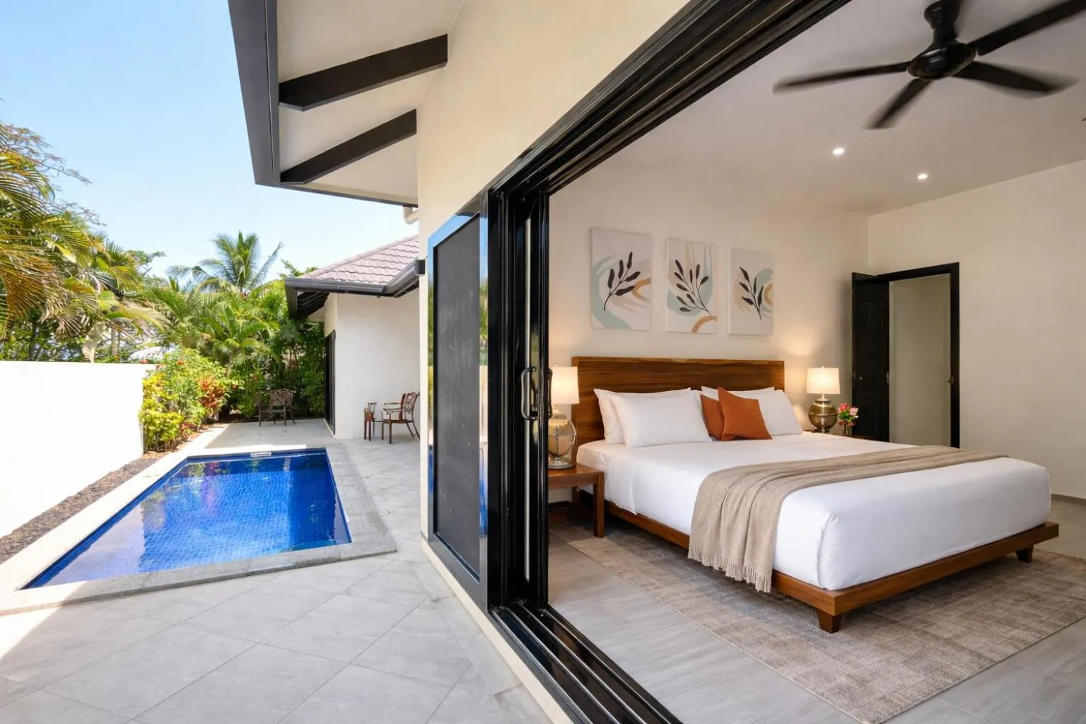 Bed in Naisoso Island Villas - Fiji