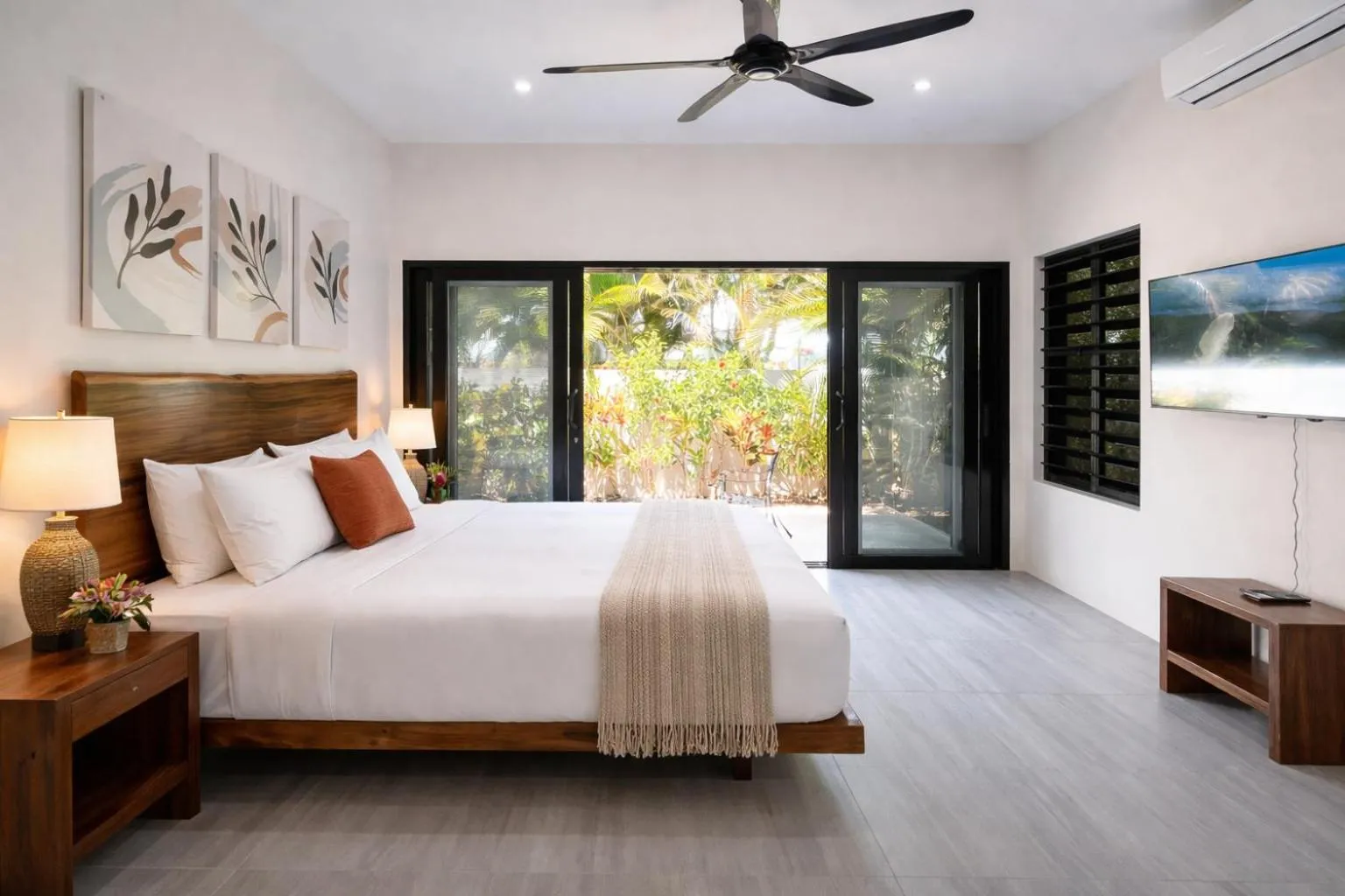 Bed in Naisoso Island Villas - Fiji