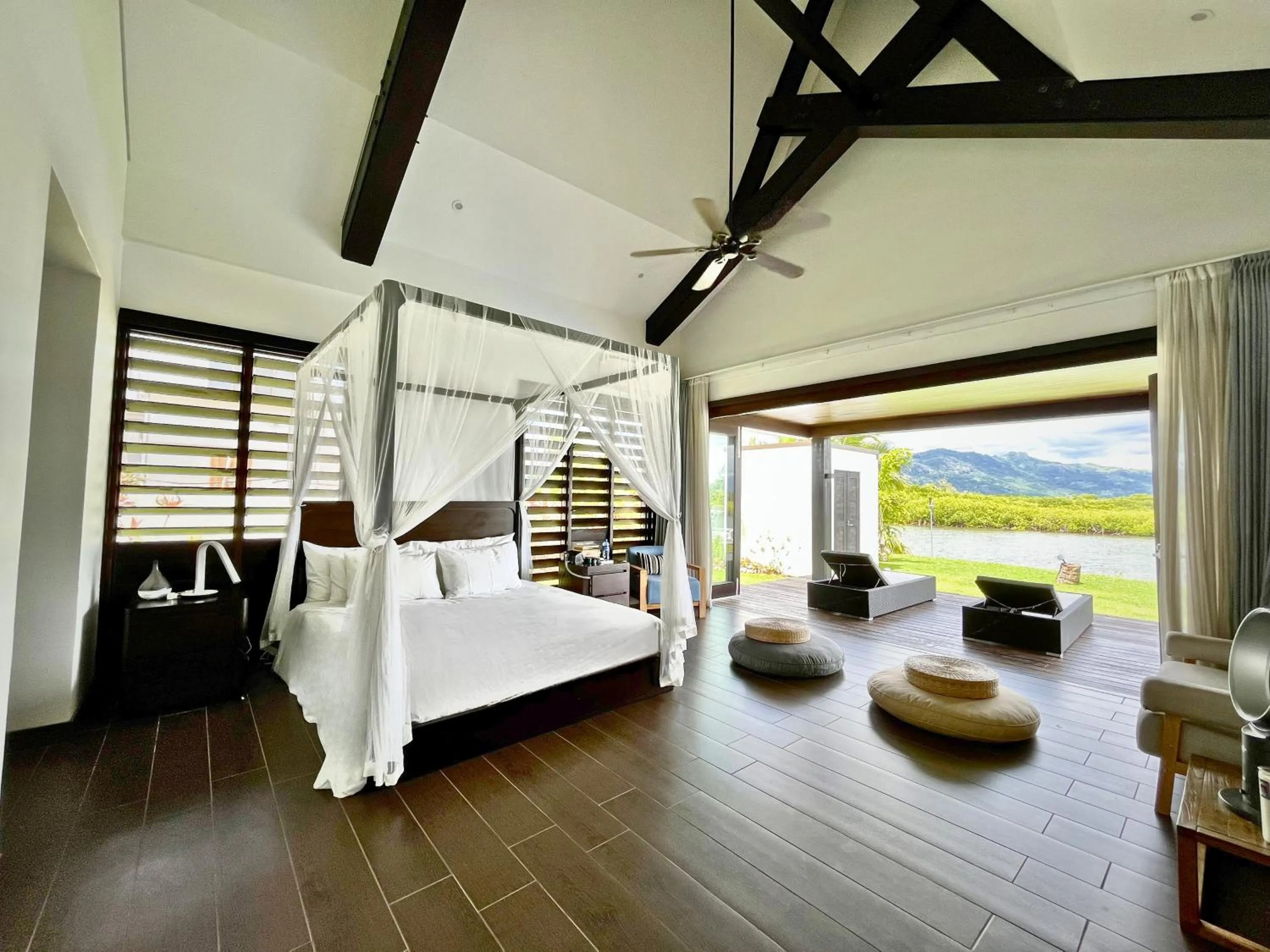 Bed in Naisoso Island Villas - Fiji