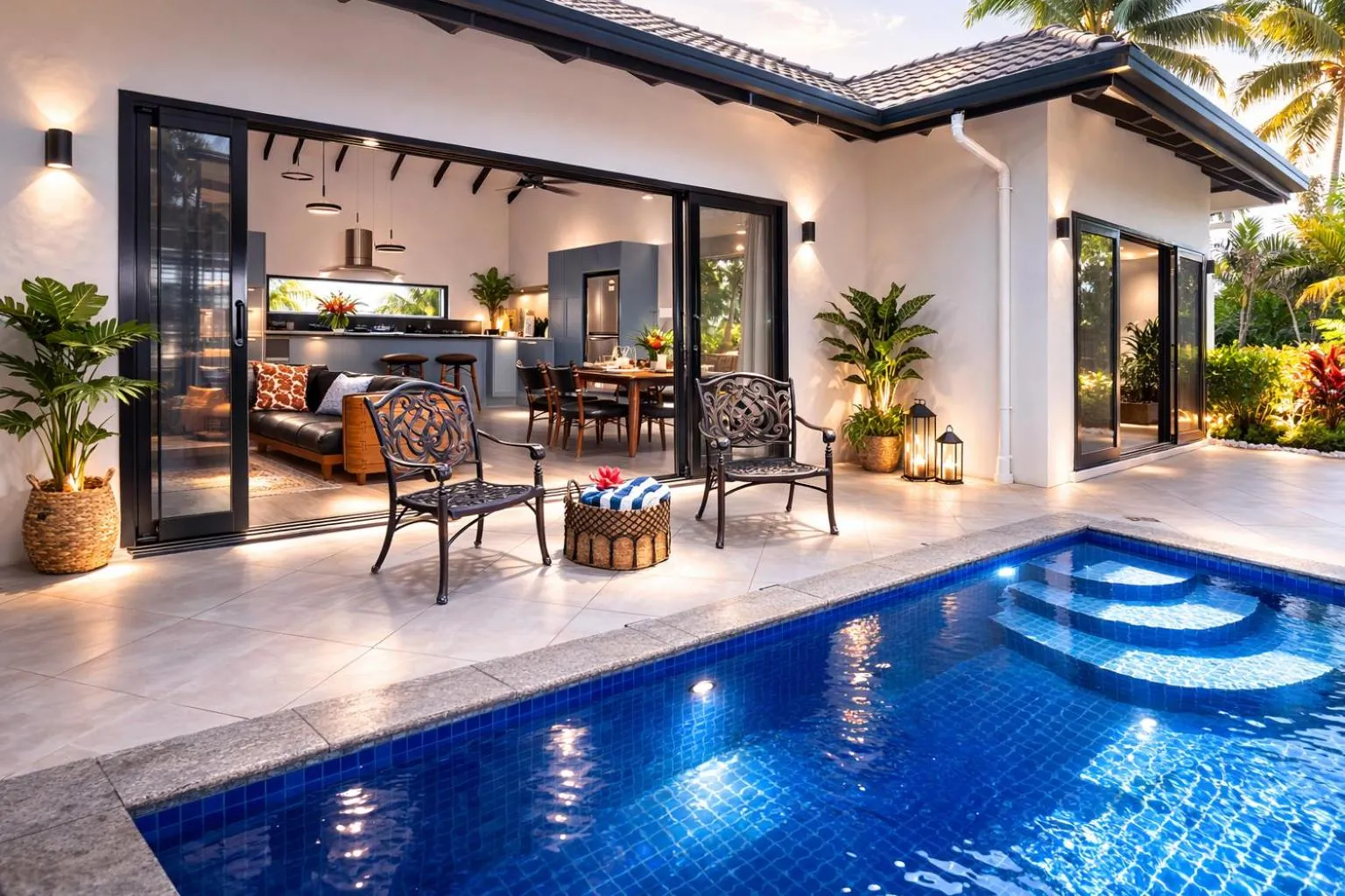 Seating area in Naisoso Island Villas - Fiji