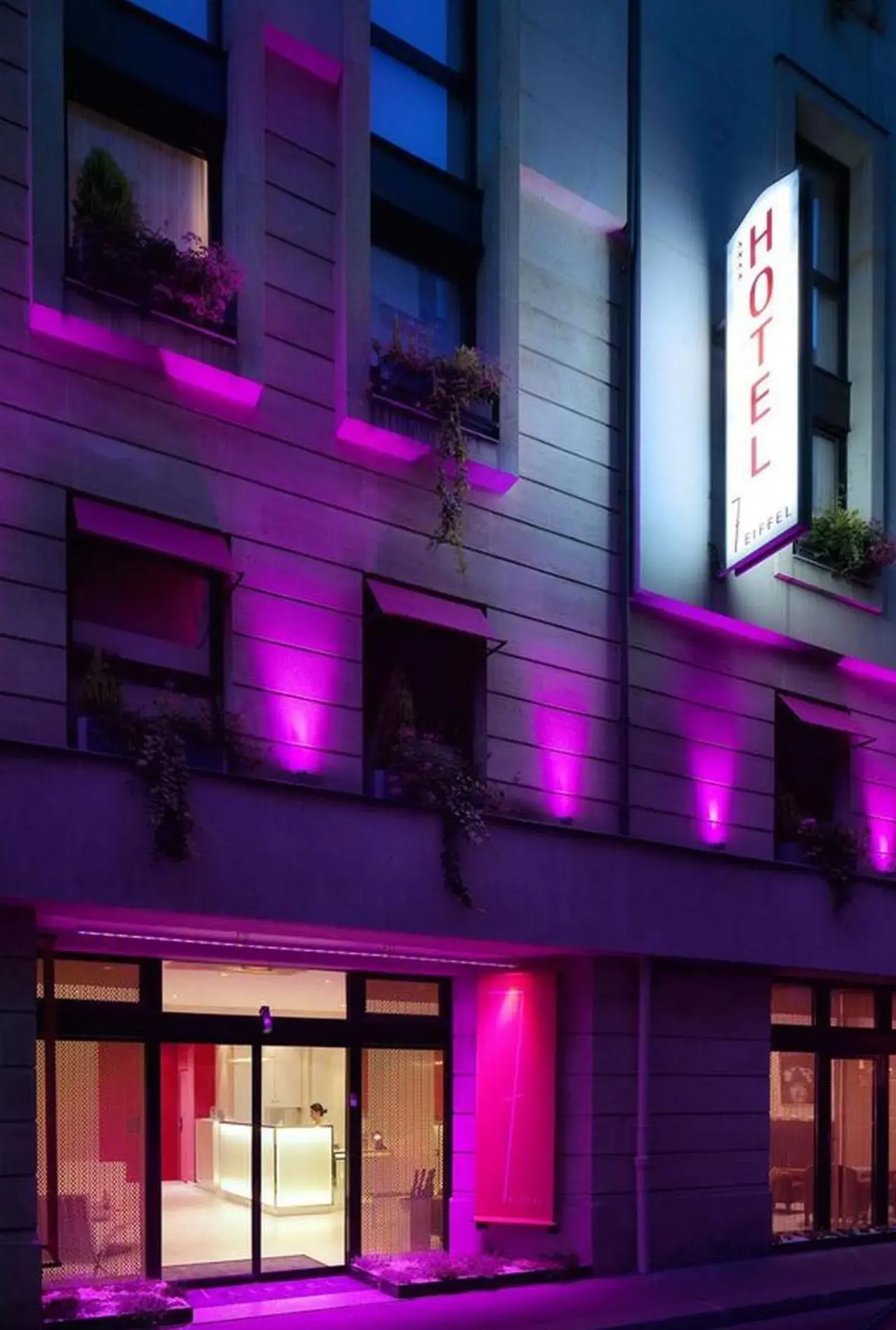 Facade/entrance in Le 7 Eiffel Hotel by Malone Facade/entrance in Le 7 Eiffel Hotel by Malone