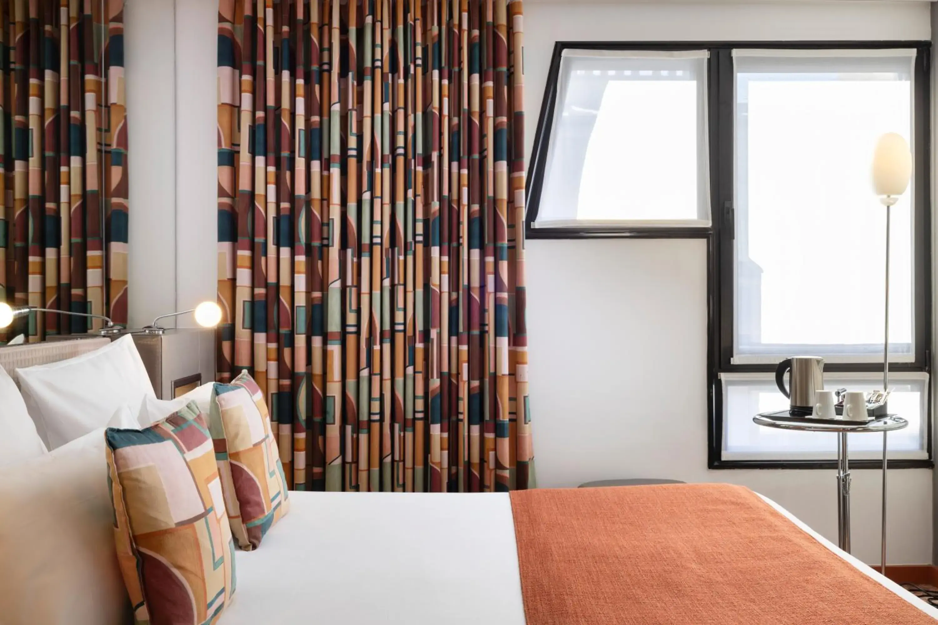 Bedroom, Bed in Le 7 Eiffel Hotel by Malone Bedroom, Bed in Le 7 Eiffel Hotel by Malone