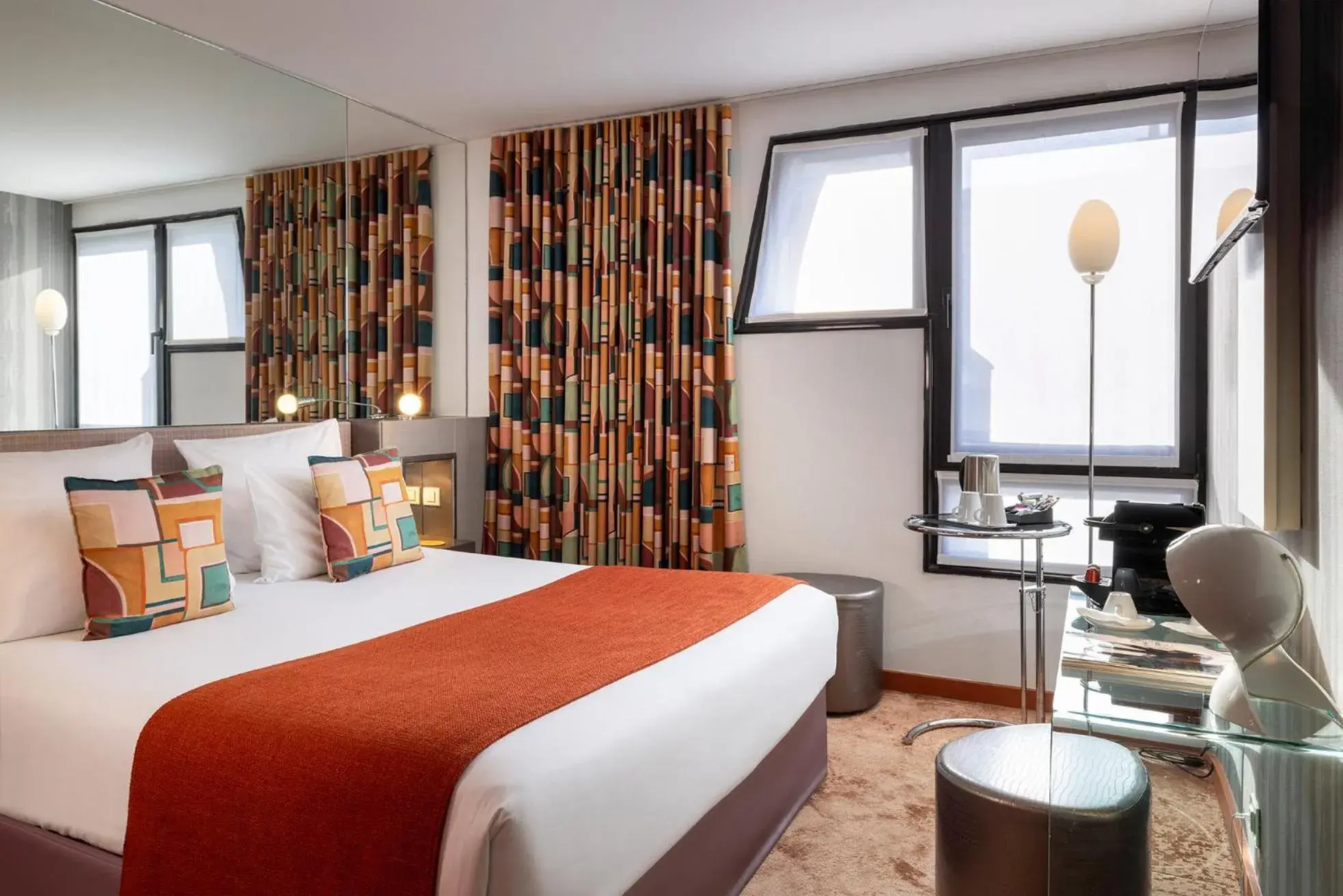 Bedroom, Bed in Le 7 Eiffel Hotel by Malone Bedroom, Bed in Le 7 Eiffel Hotel by Malone