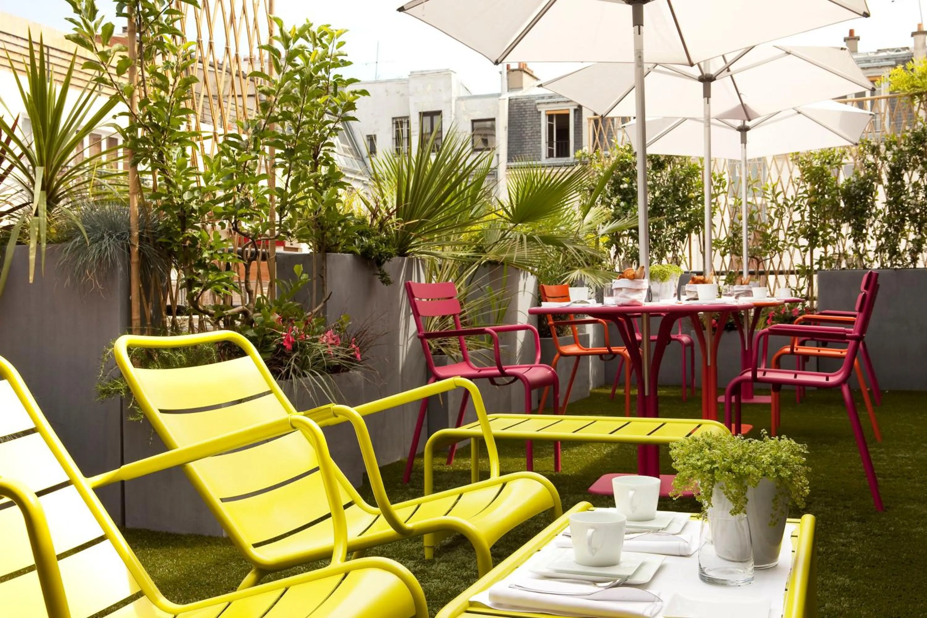 Balcony/Terrace in Le 7 Eiffel Hotel by Malone