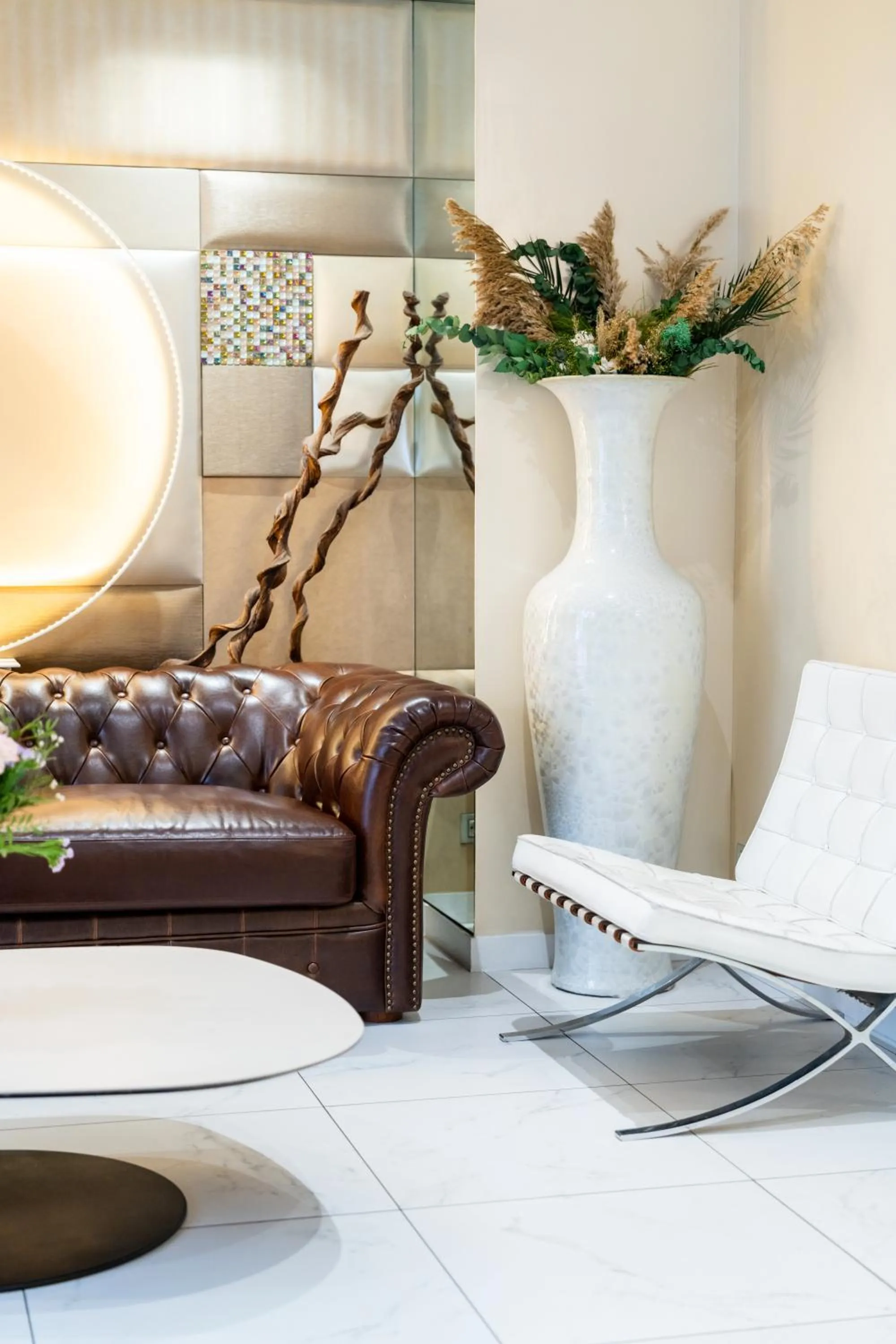 Seating area in Le 7 Eiffel Hotel by Malone