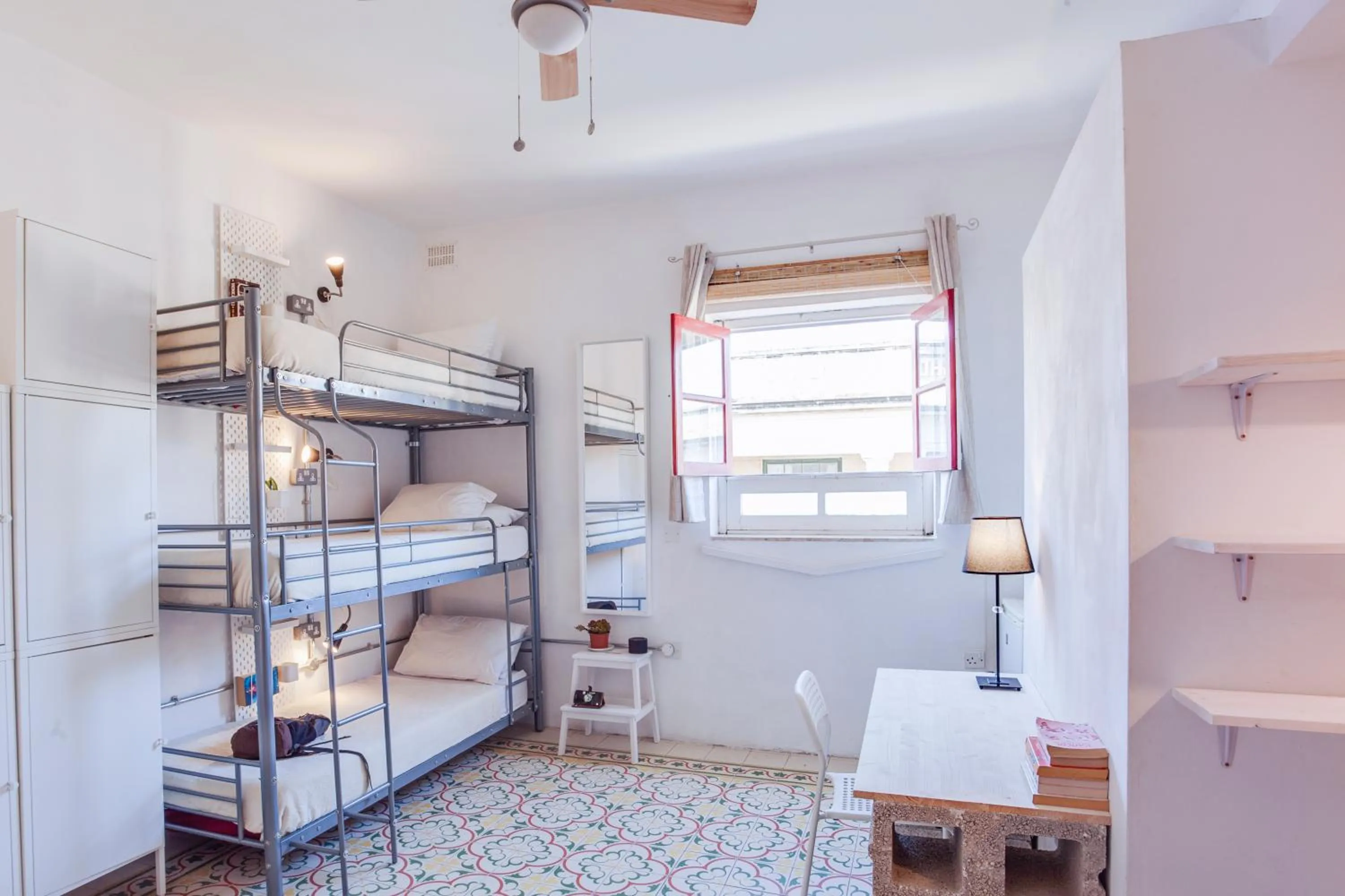 Seating area, Bed in Granny's Inn Hostel