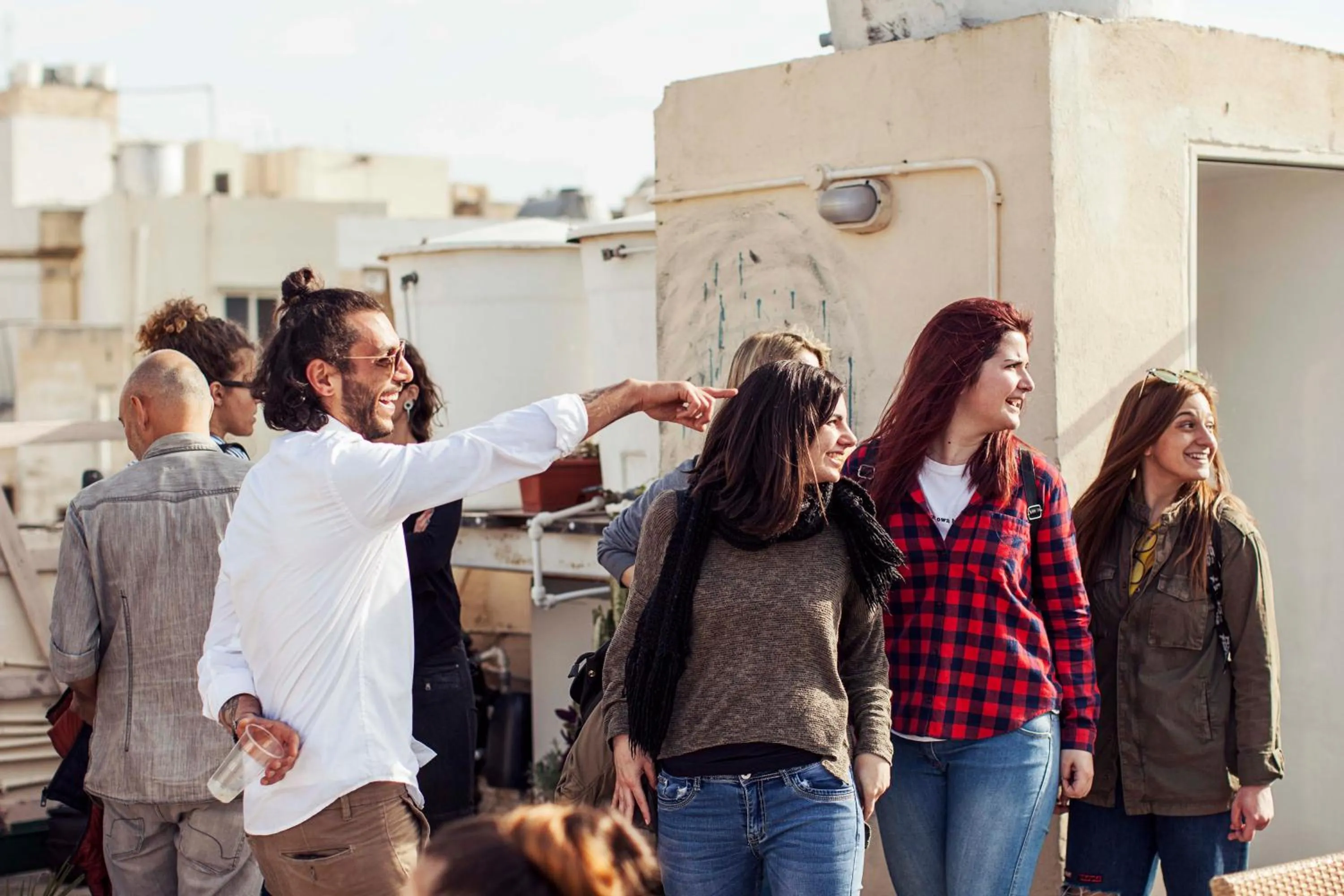 Staff in Granny's Inn Hostel