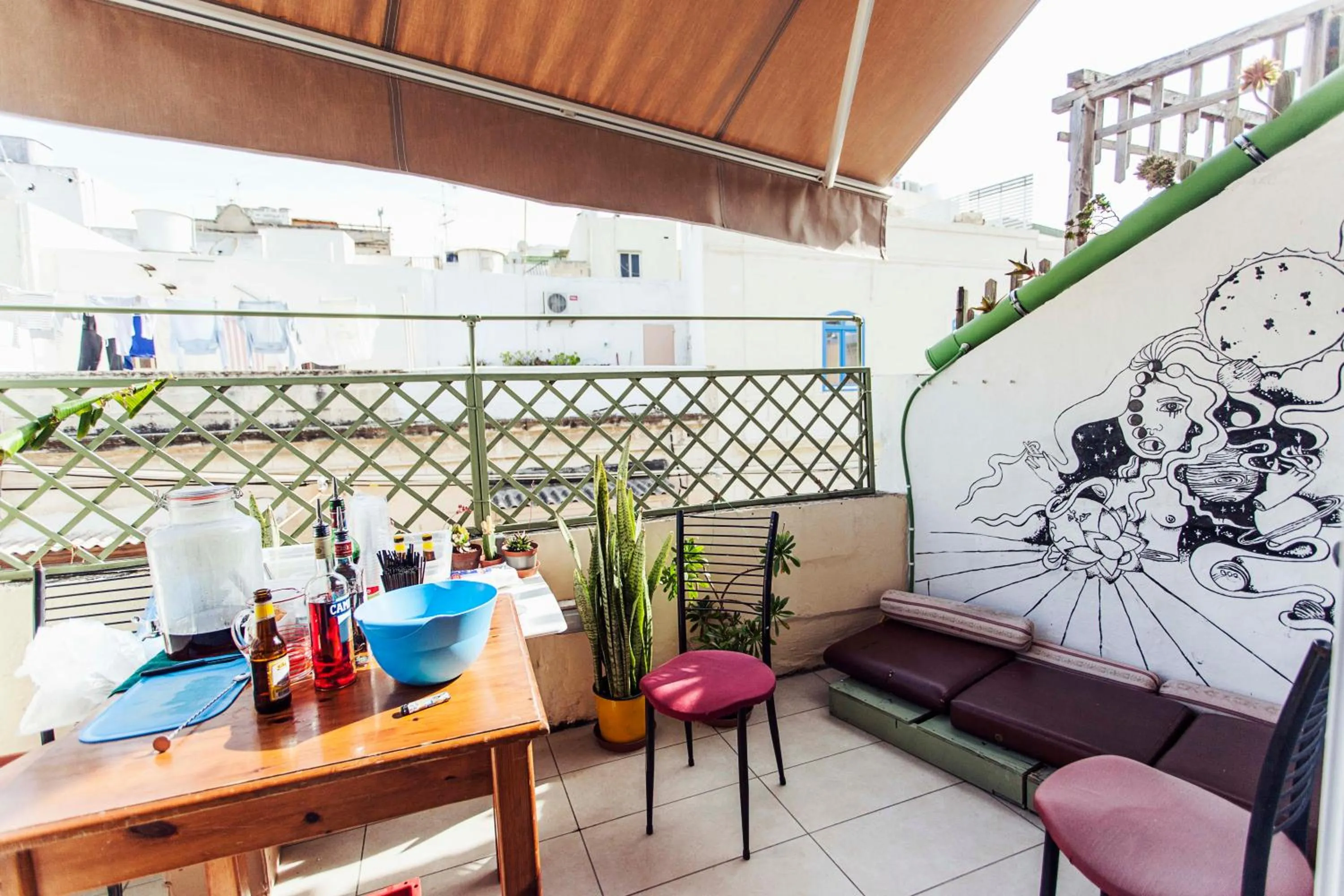 Balcony/Terrace in Granny's Inn Hostel