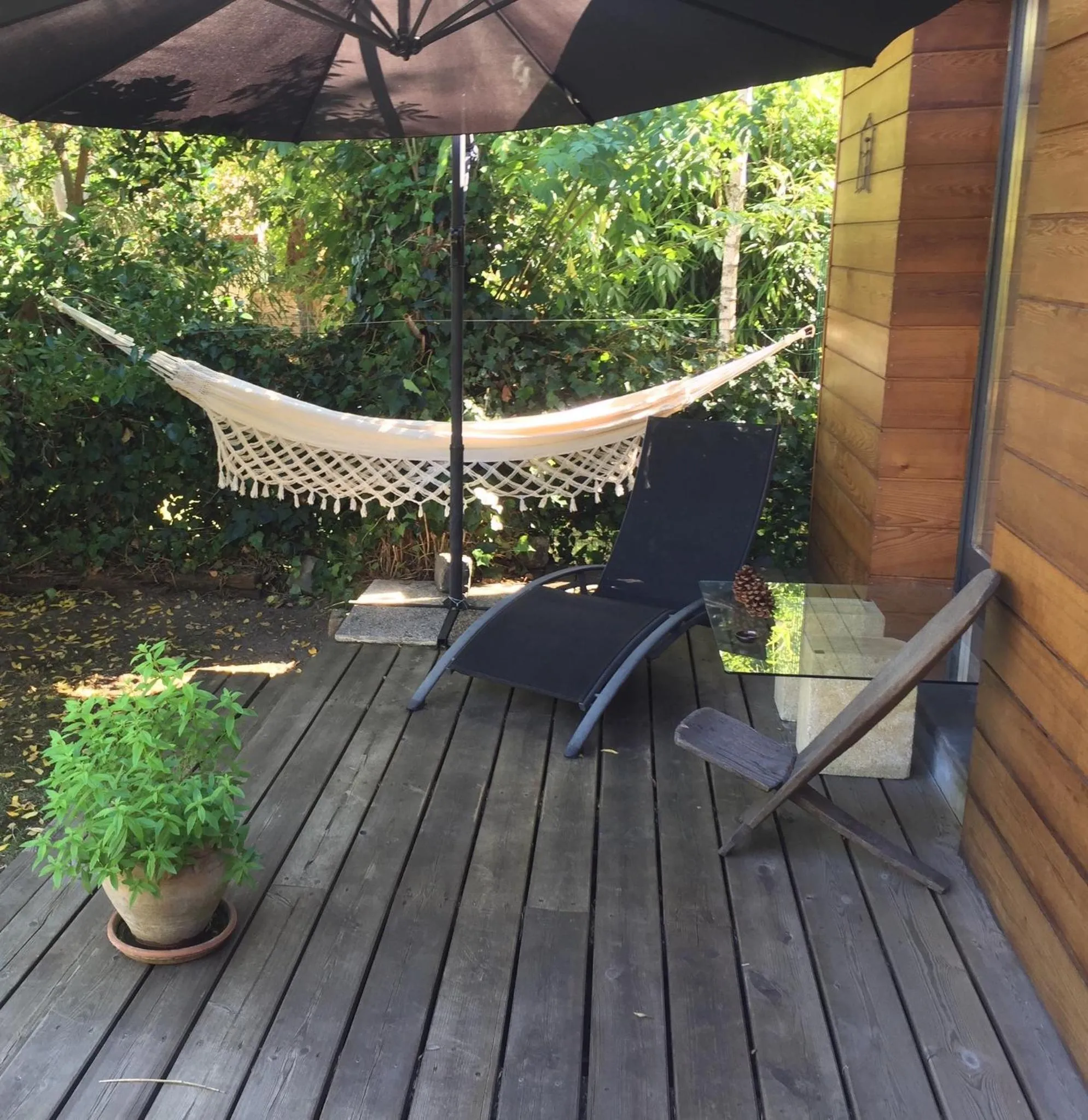 Balcony/Terrace in Chambre d'Hôtes du Clos Bamboo