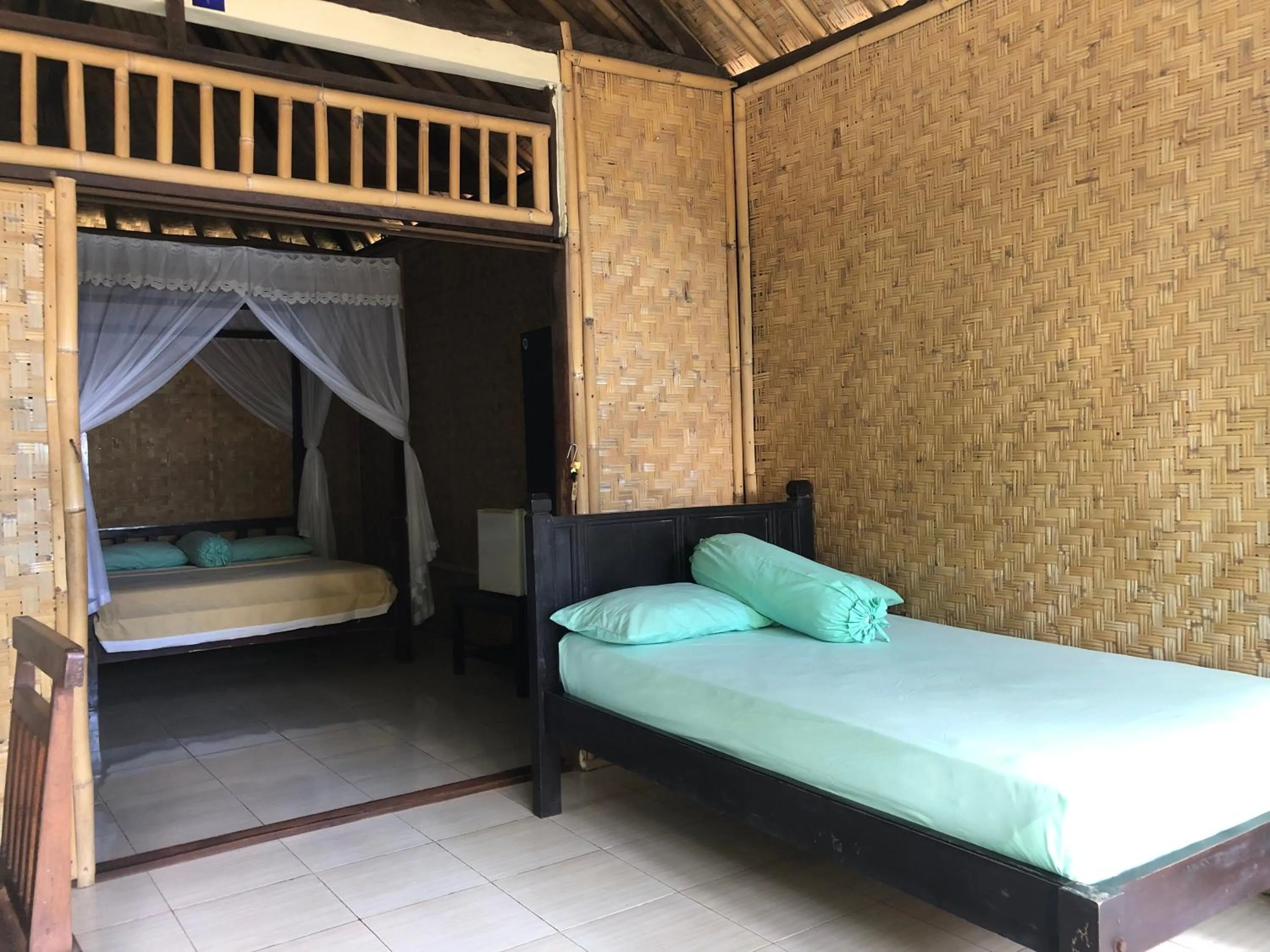 Bed in Meditasi Bungalows & Villas