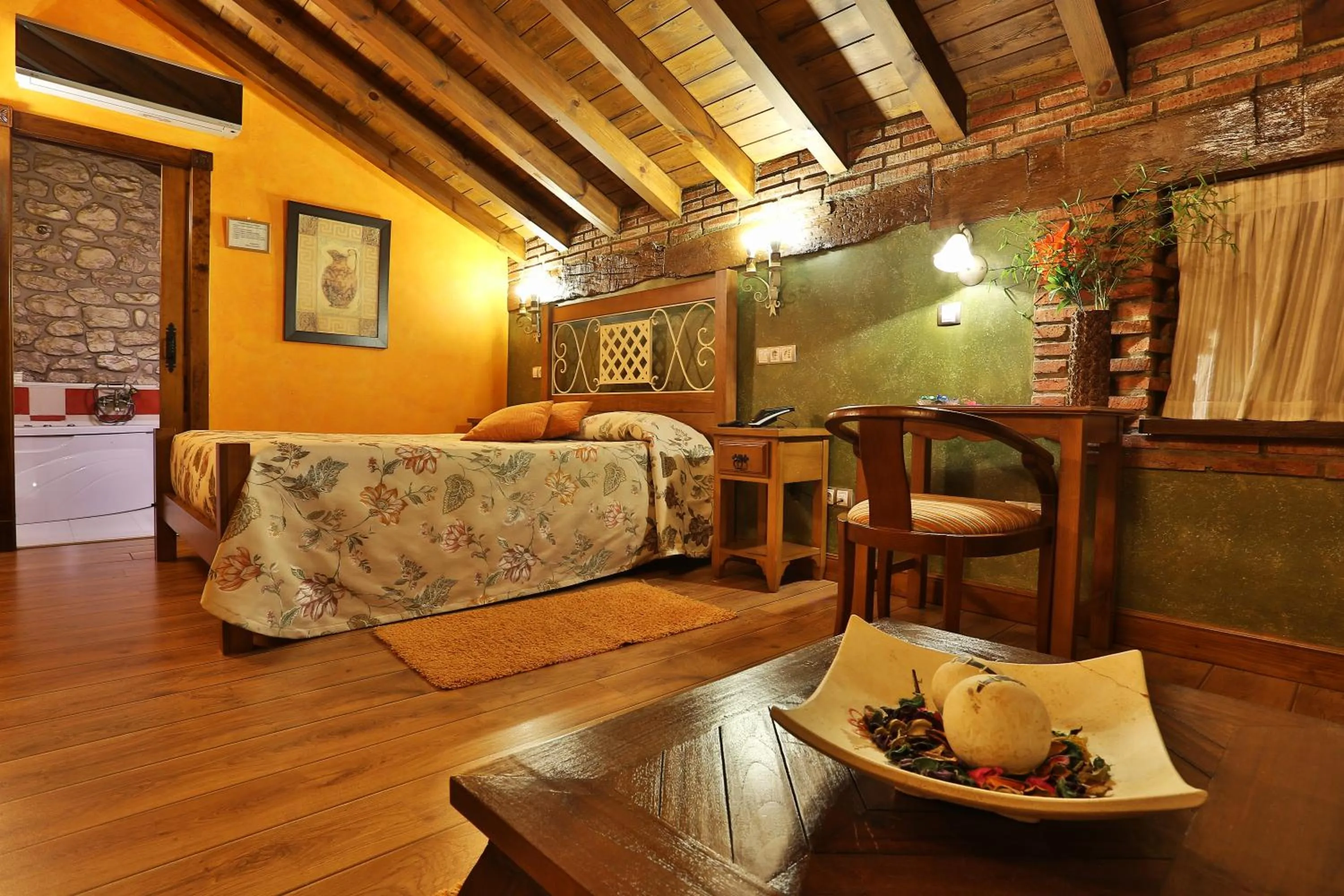 Bed in Hotel Spa Casona La Hondonada