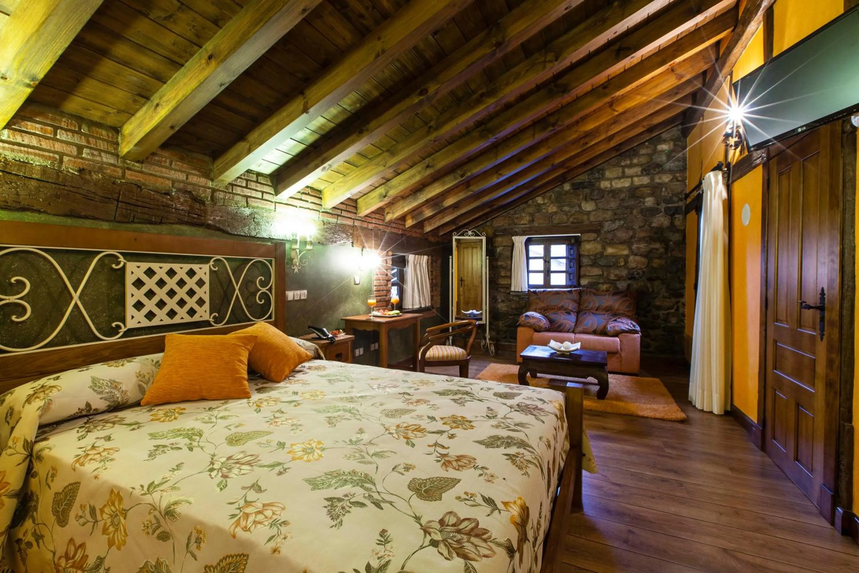 Bed in Hotel Spa Casona La Hondonada