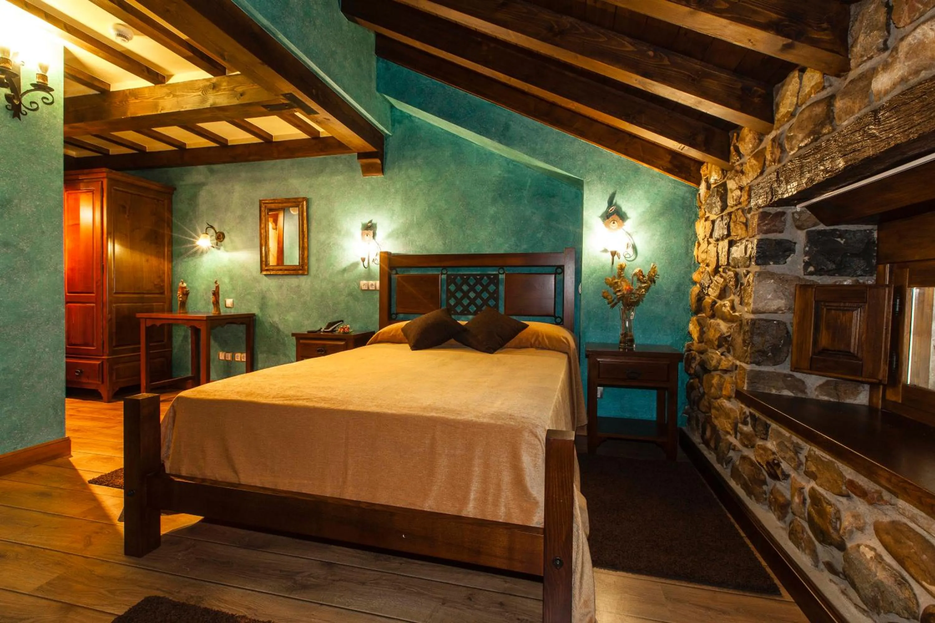 Bed in Hotel Spa Casona La Hondonada