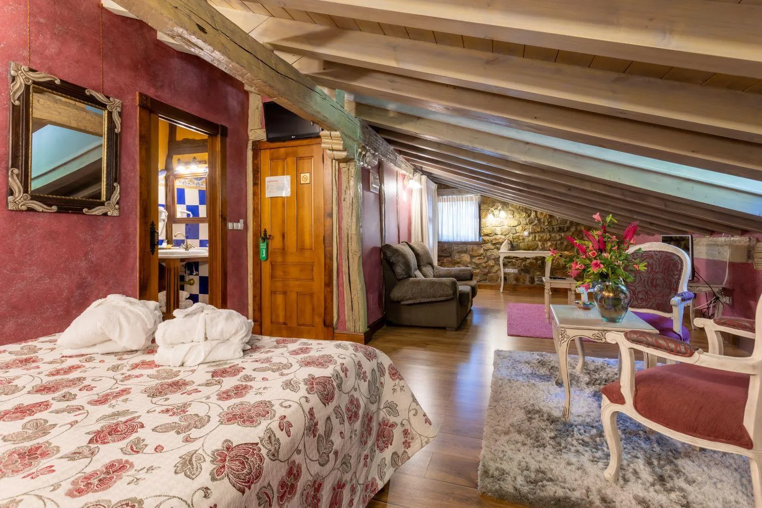 Bed in Hotel Spa Casona La Hondonada