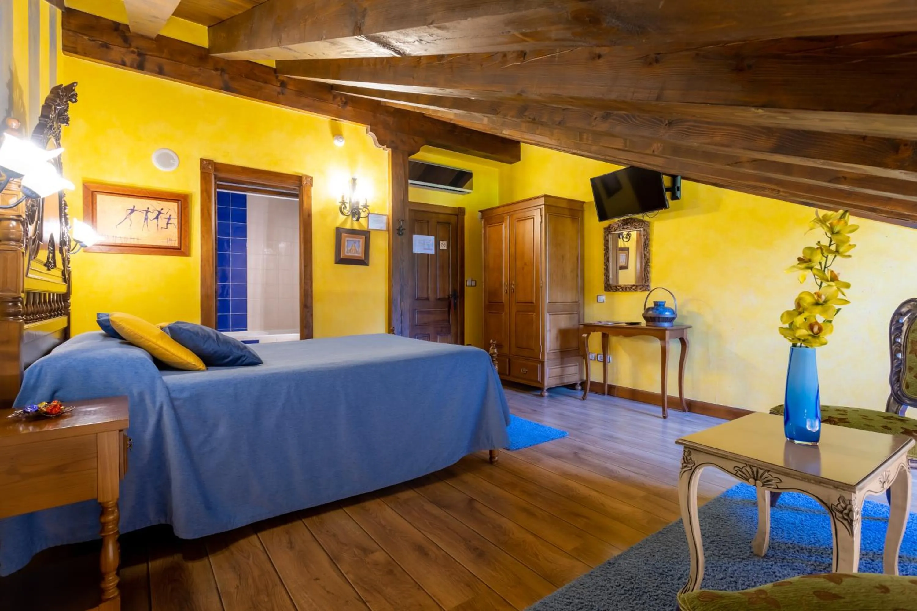 Bed in Hotel Spa Casona La Hondonada