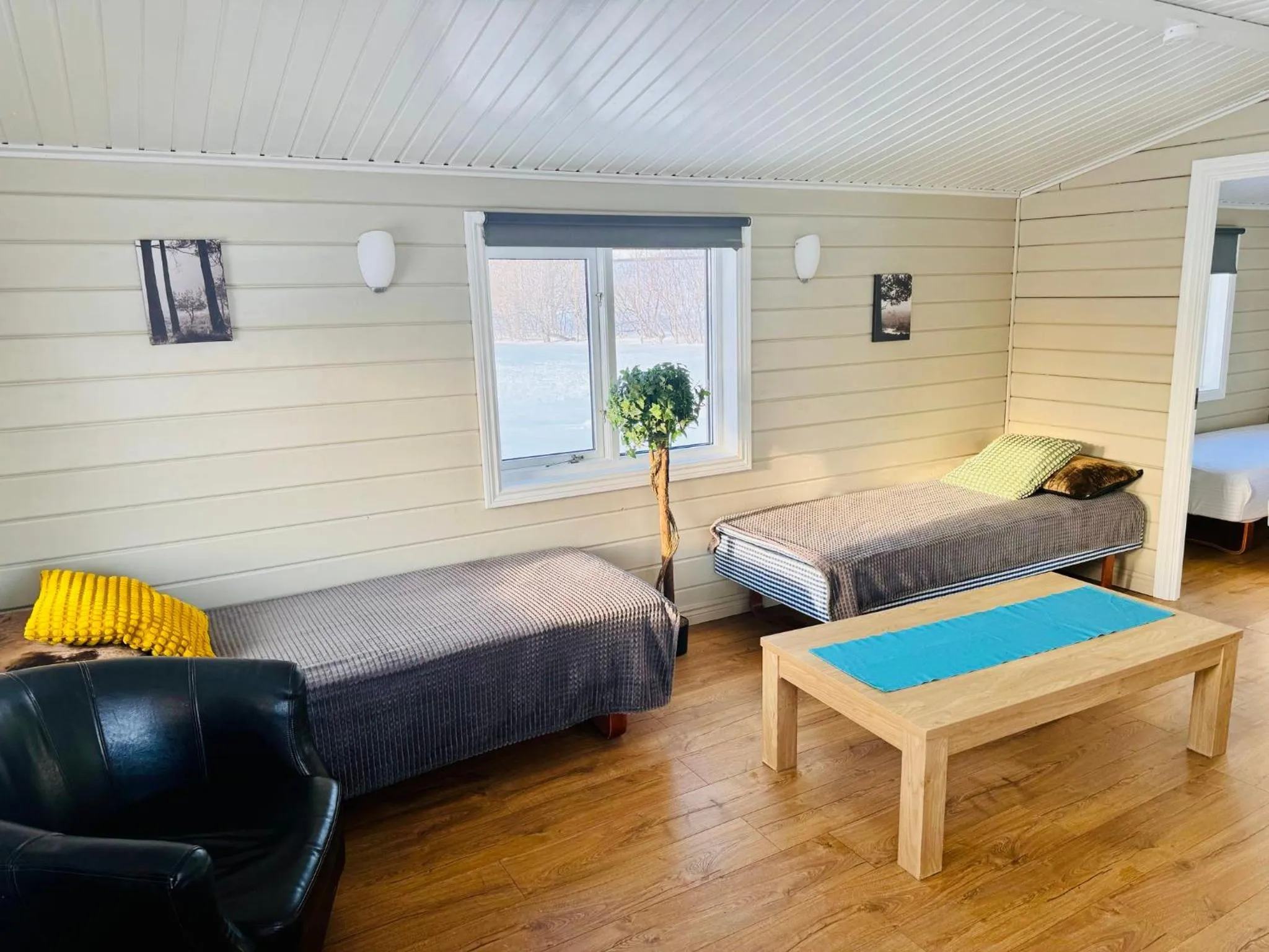 Living room in Hellisholar Cottages