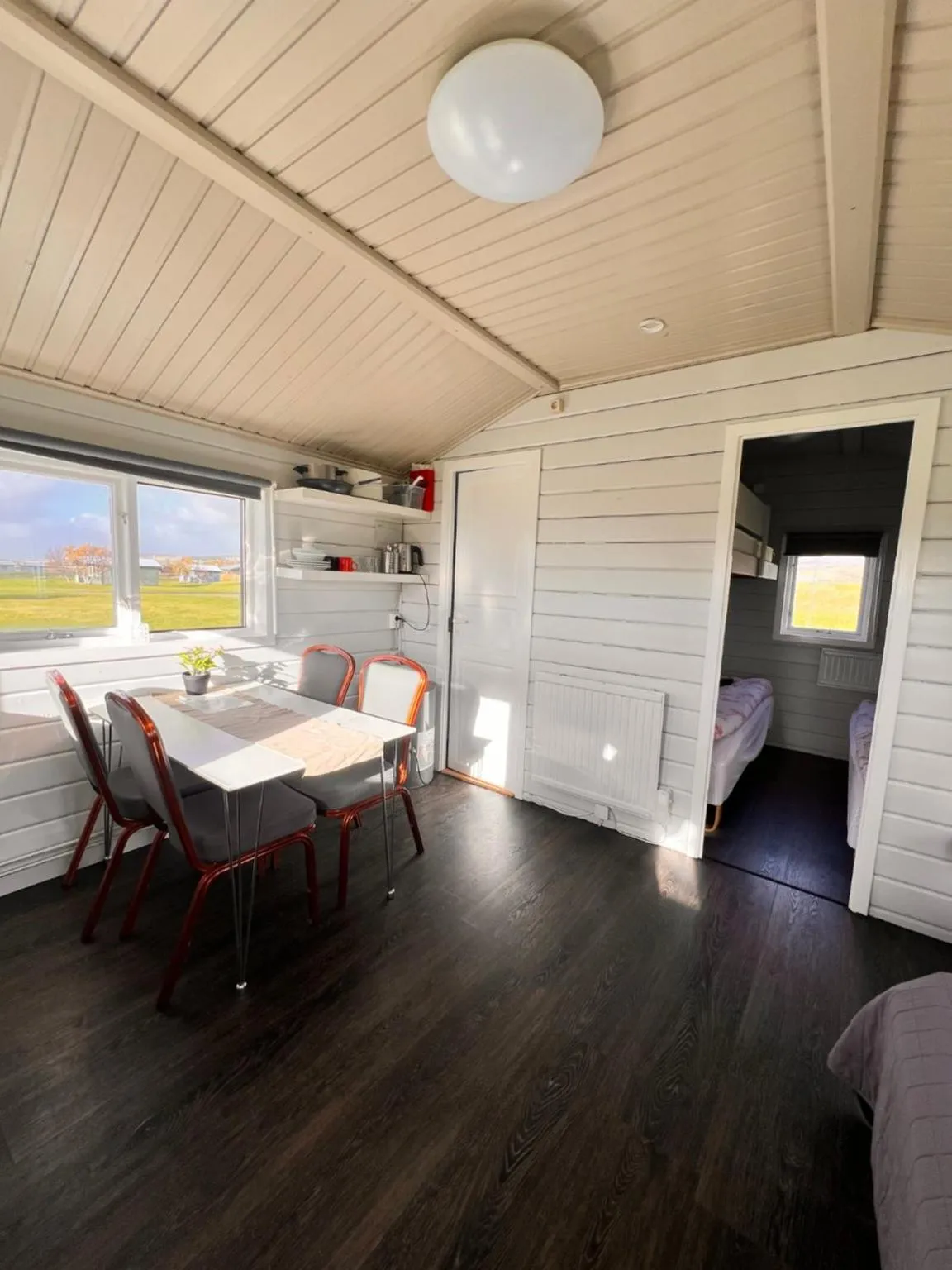 Living room in Hellisholar Cottages