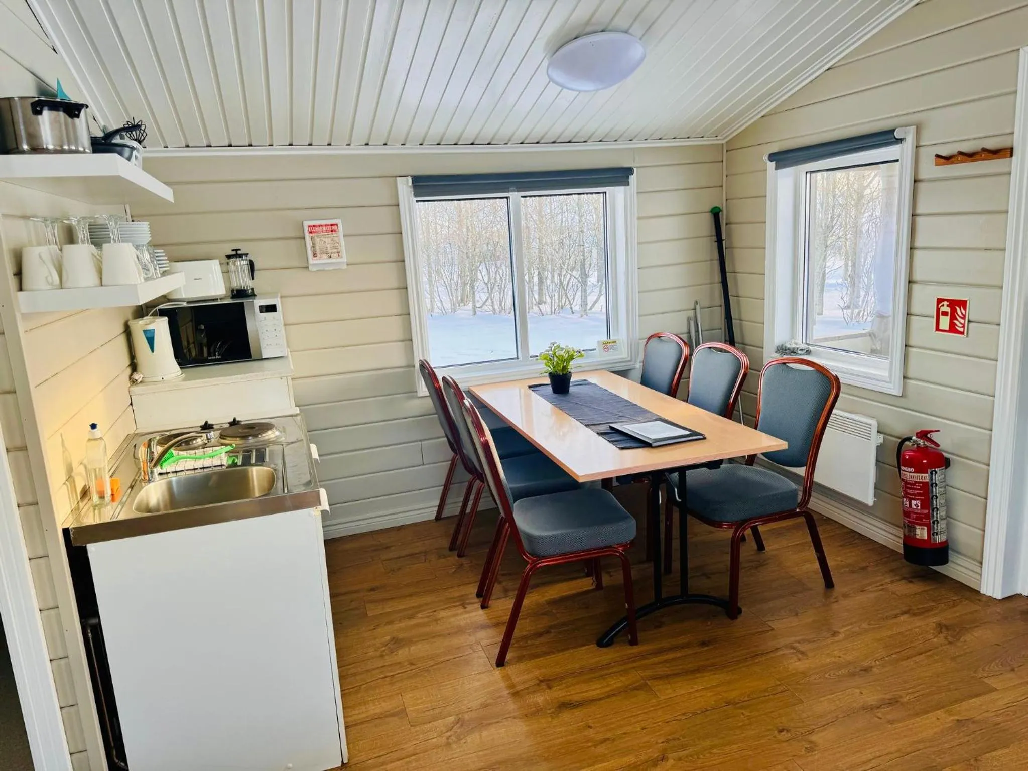 Living room in Hellisholar Cottages