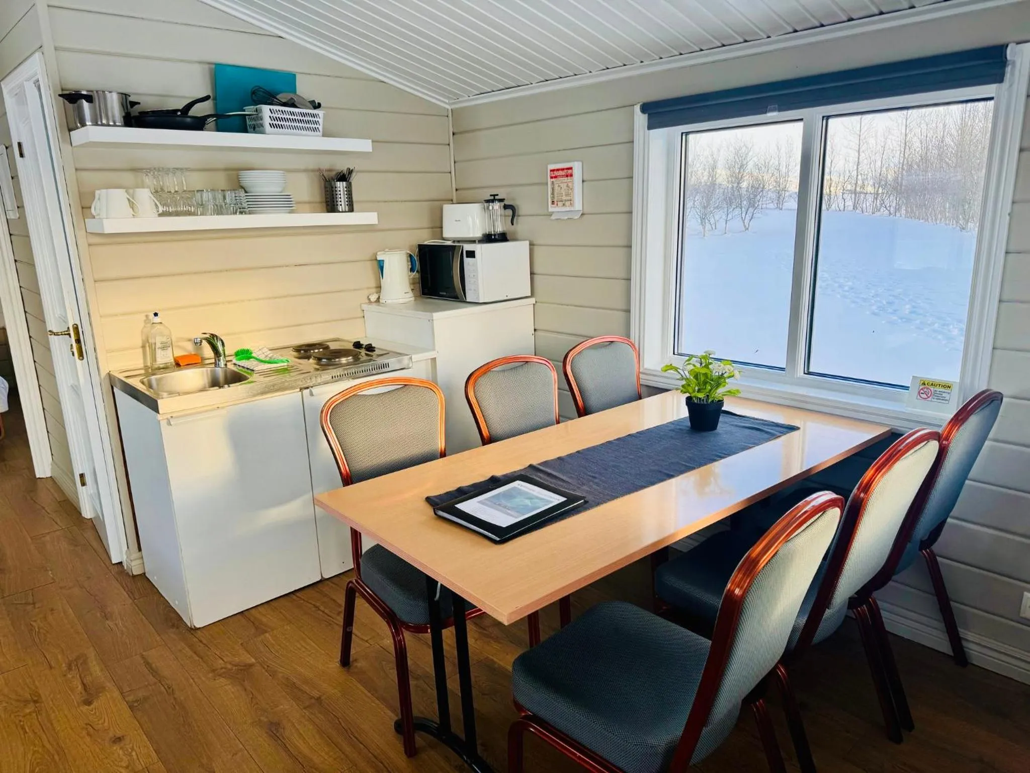 Living room in Hellisholar Cottages