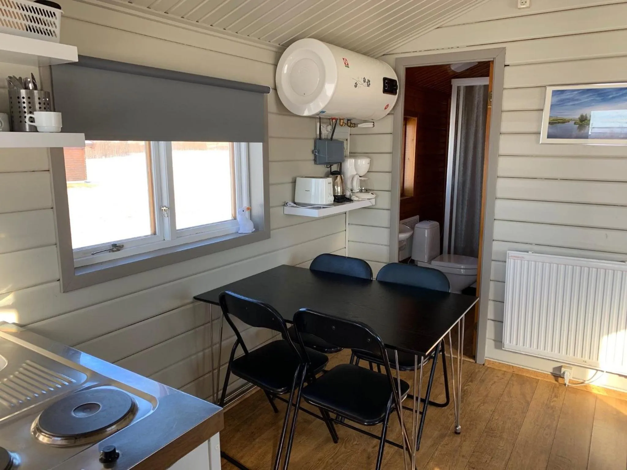 Living room in Hellisholar Cottages