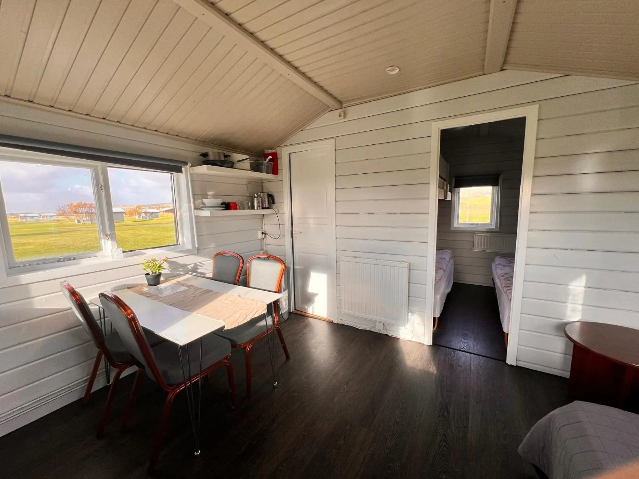 Living room in Hellisholar Cottages