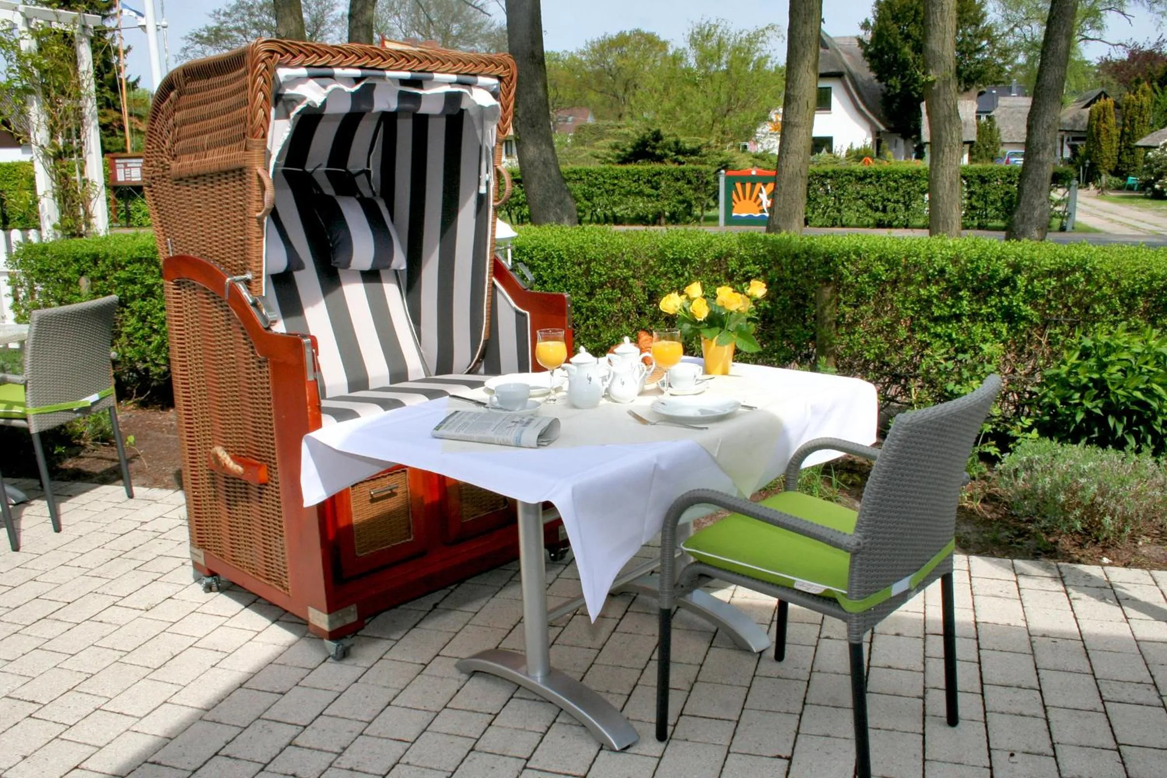 Patio in Hotel Haus Kranich