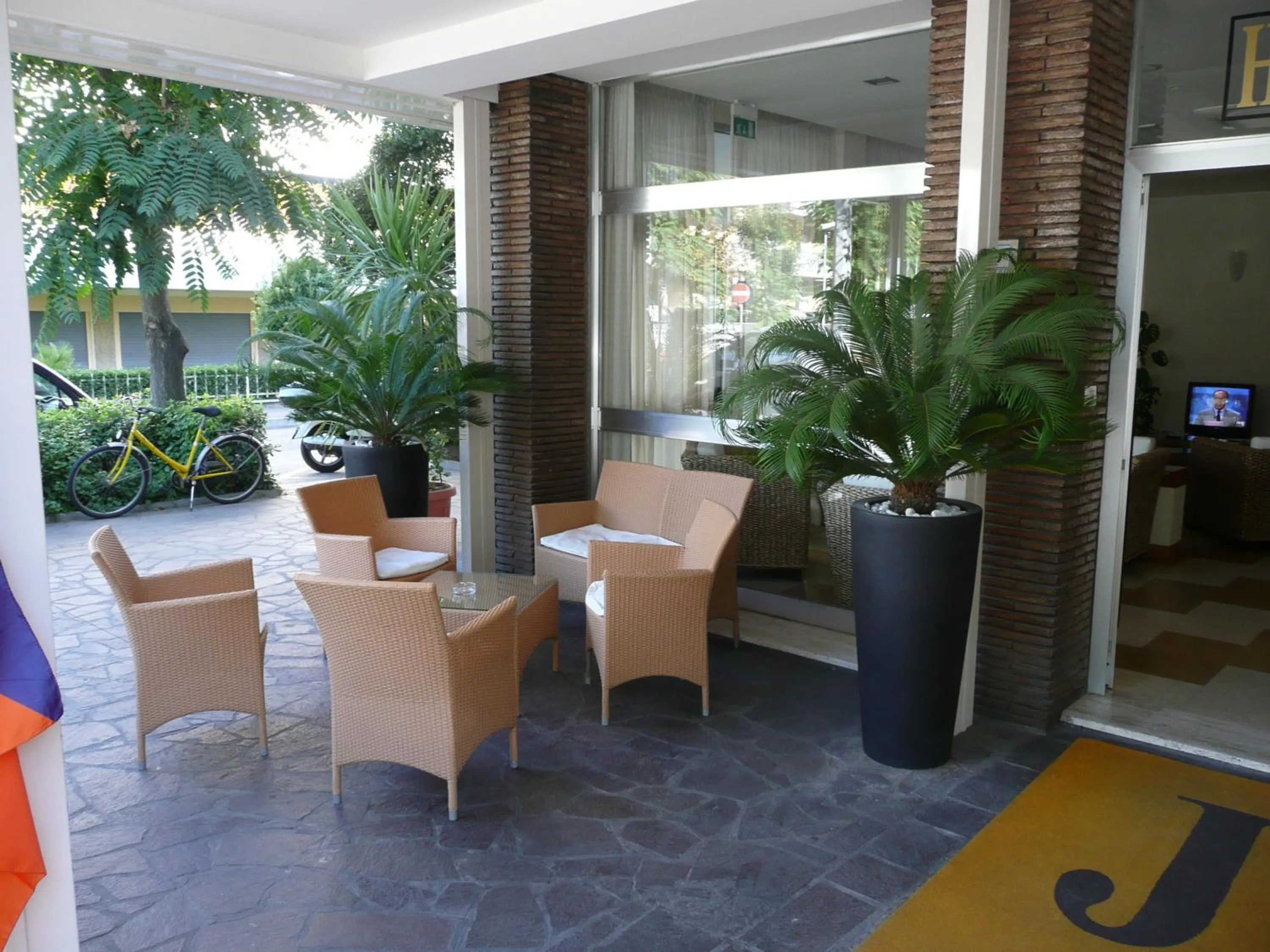 Facade/entrance in Hotel Majorca sul Mare in centro a Riccione con Area Fitness