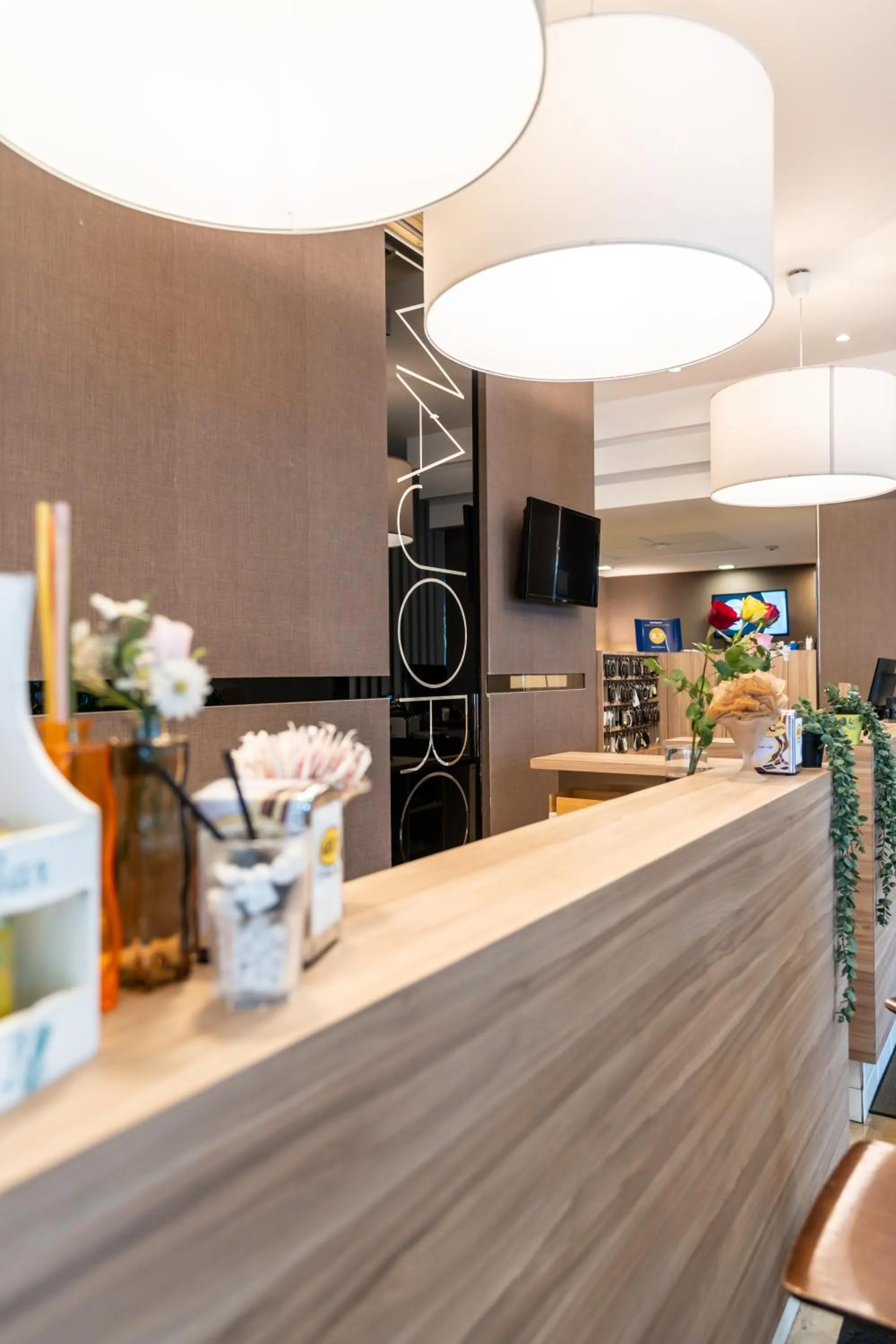 Lobby or reception in Hotel Majorca sul Mare in centro a Riccione con Area Fitness