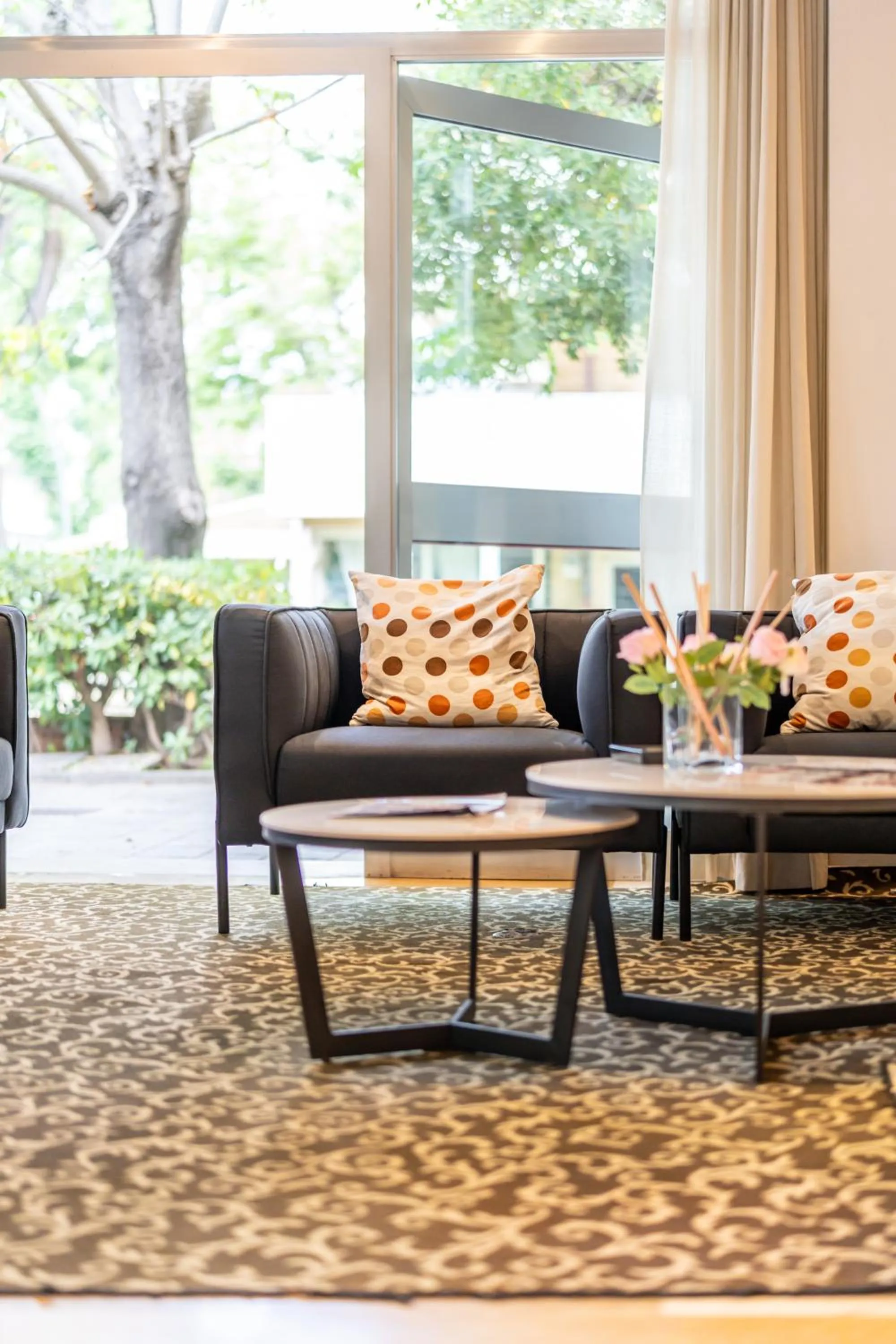 Lobby or reception in Hotel Majorca sul Mare in centro a Riccione con Area Fitness