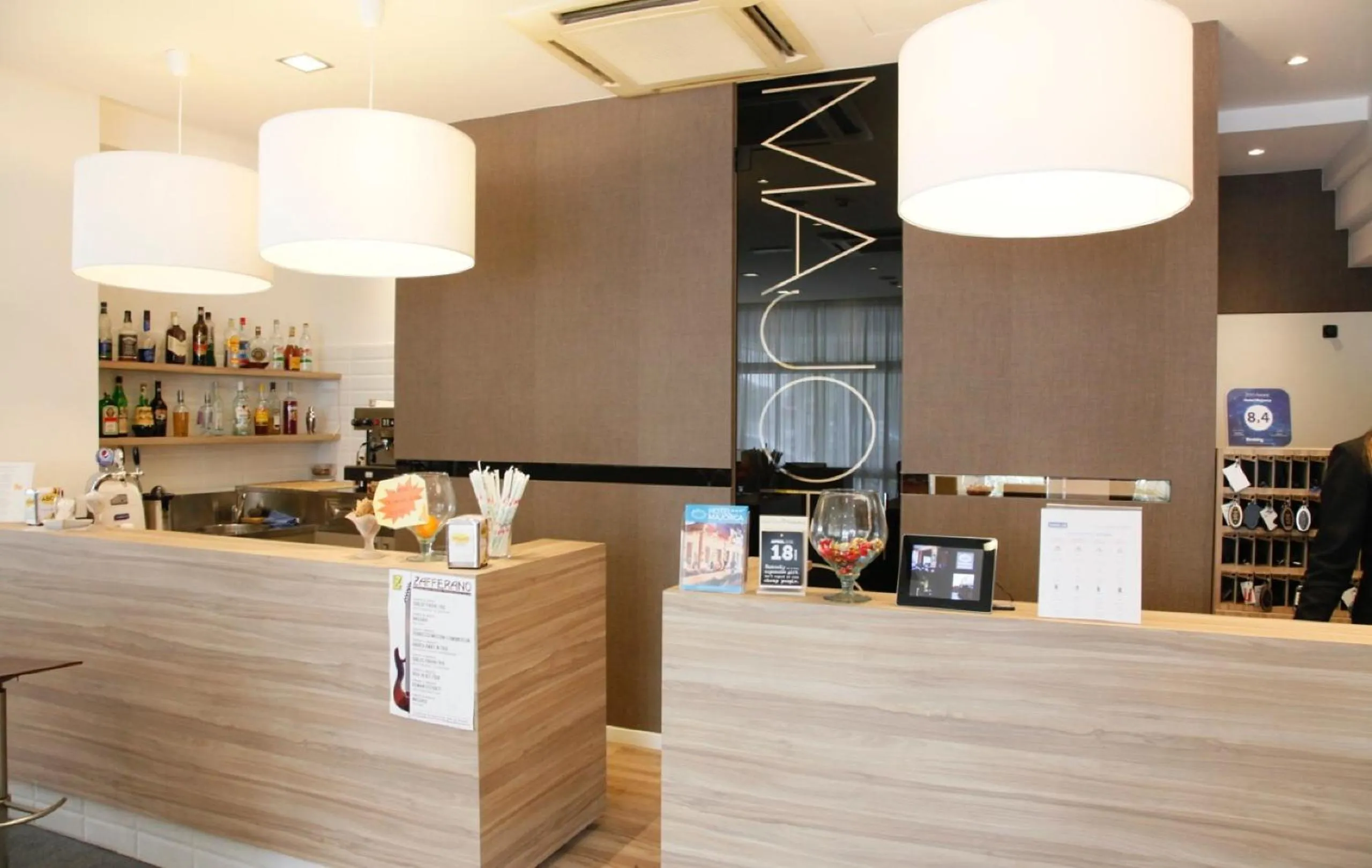 Lobby or reception in Hotel Majorca sul Mare in centro a Riccione con Area Fitness