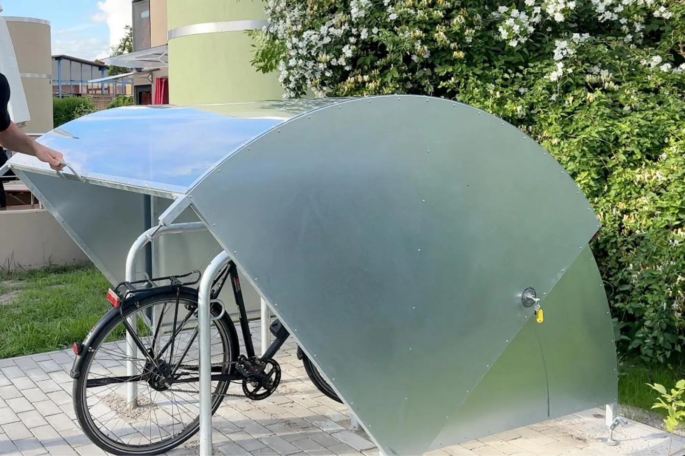 Cycling in slube am Stadthafen Neustrelitz