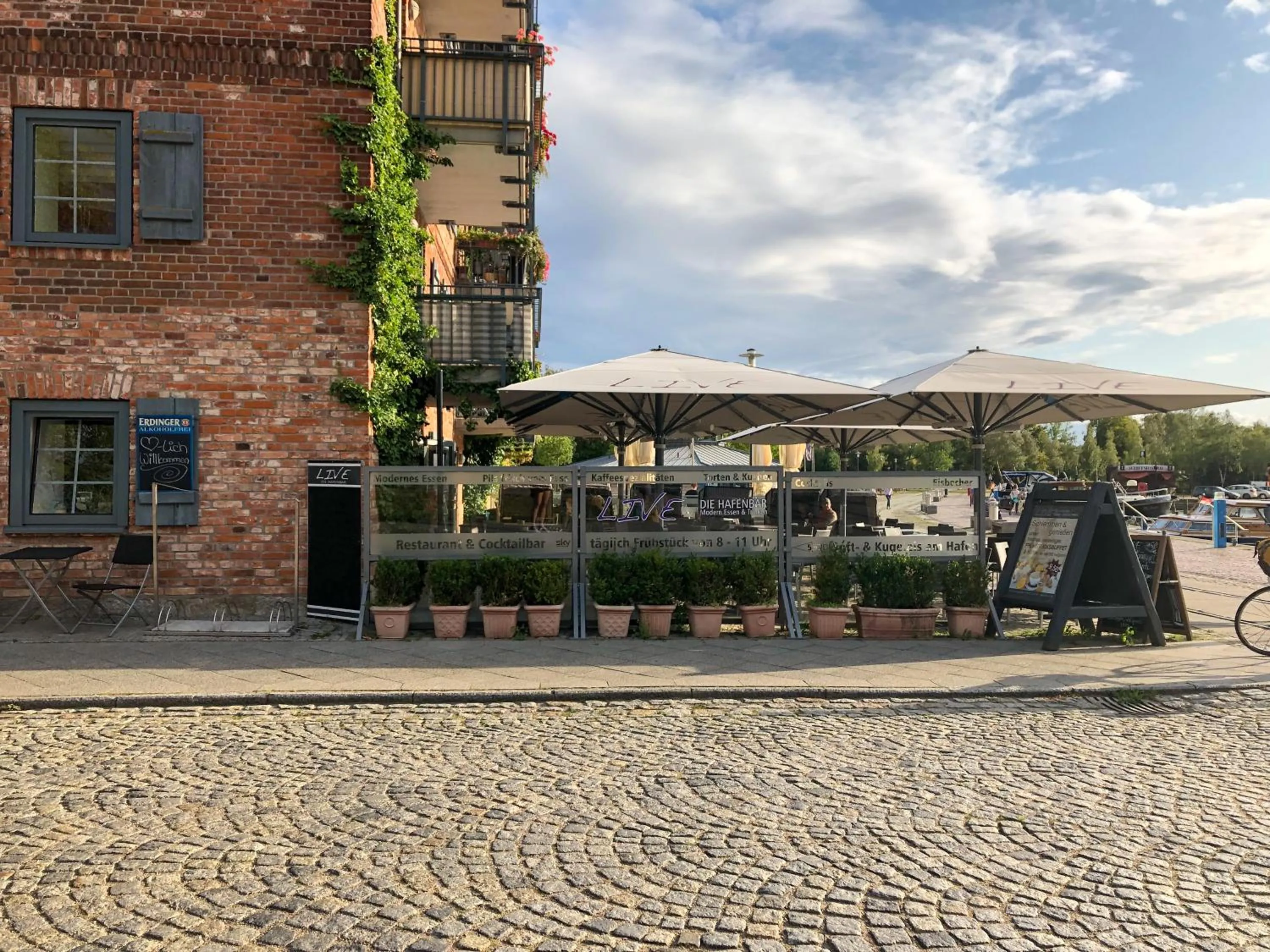 Dining area in slube am Stadthafen Neustrelitz