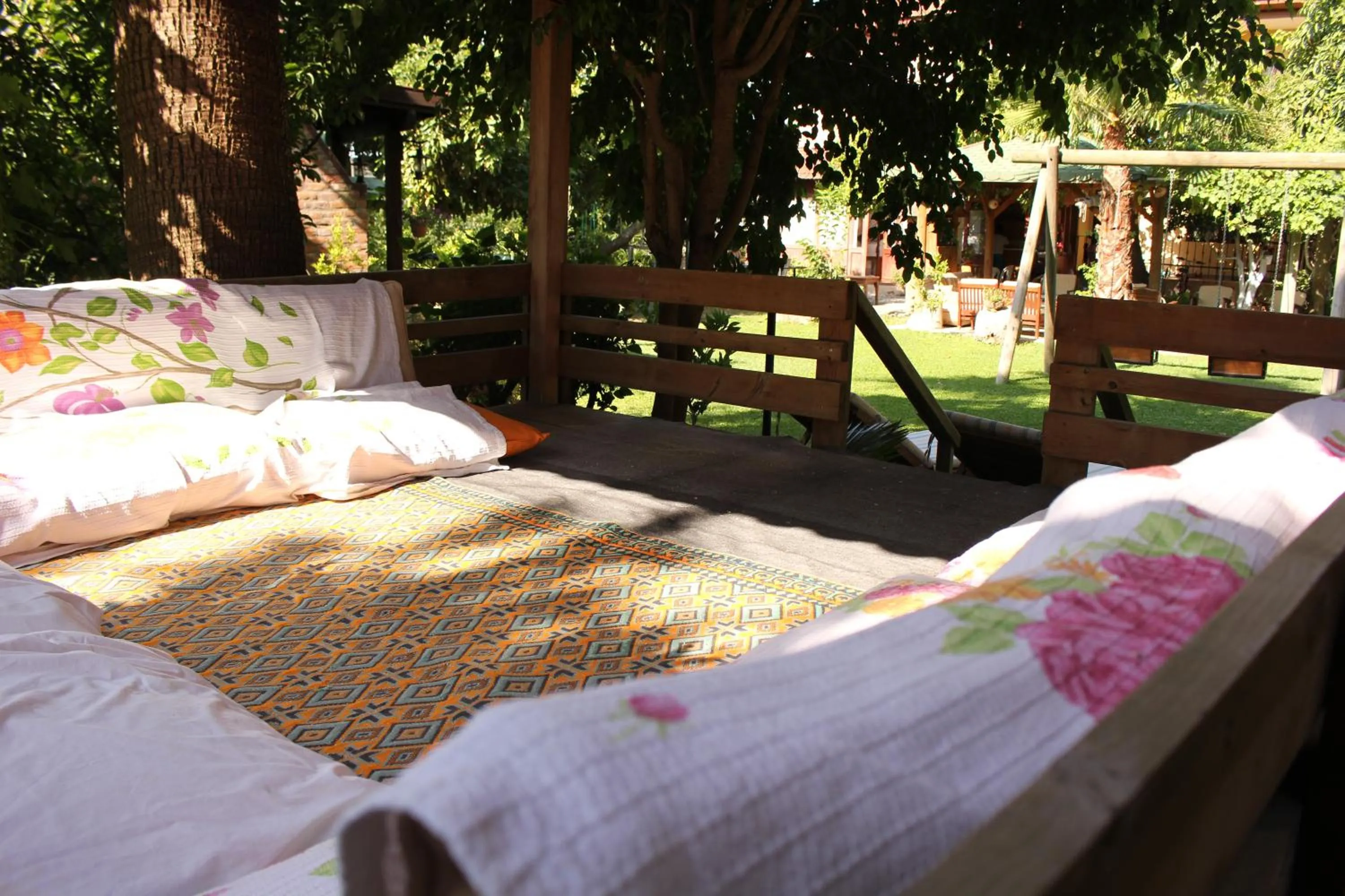 Decorative detail, Bed in Nirvana Hotel