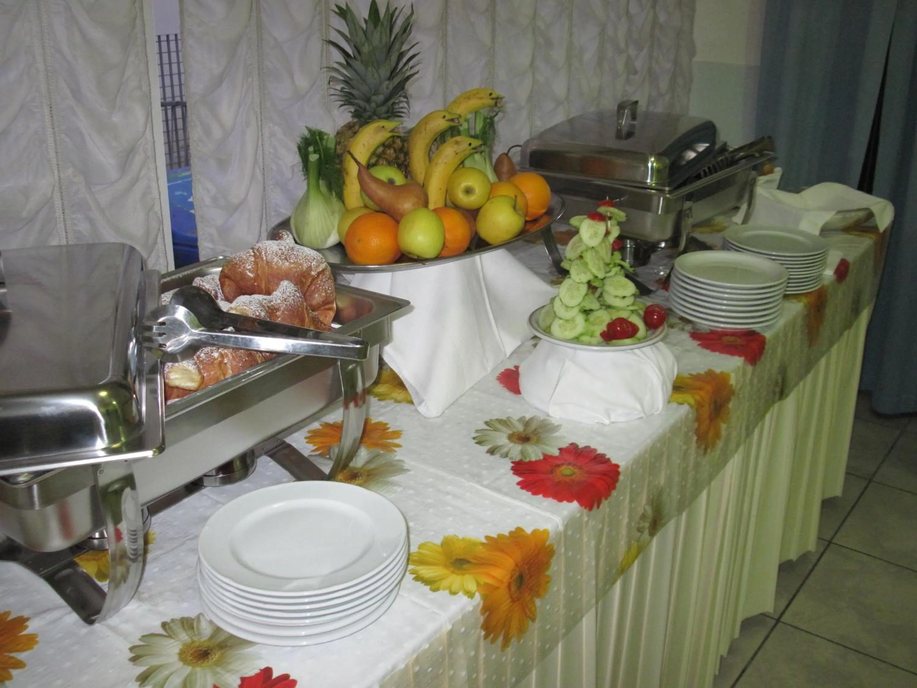 Italian breakfast in Hotel TV