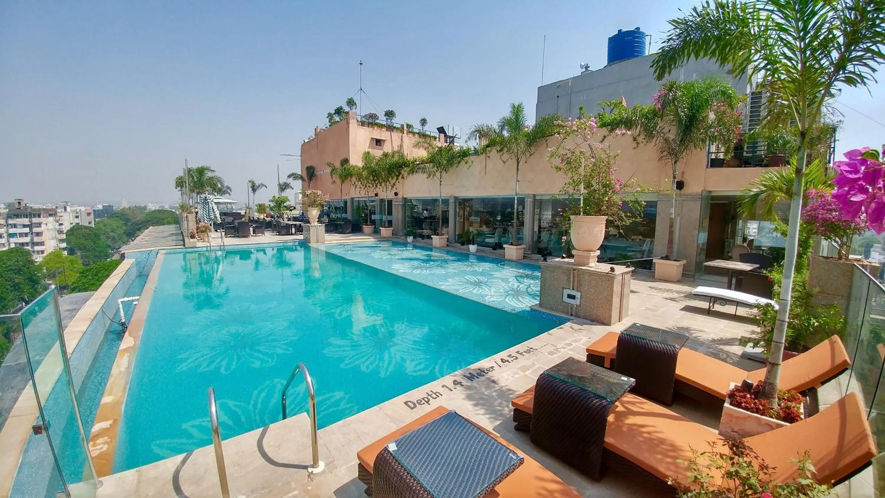 Pool view in The Nagpur Ashok