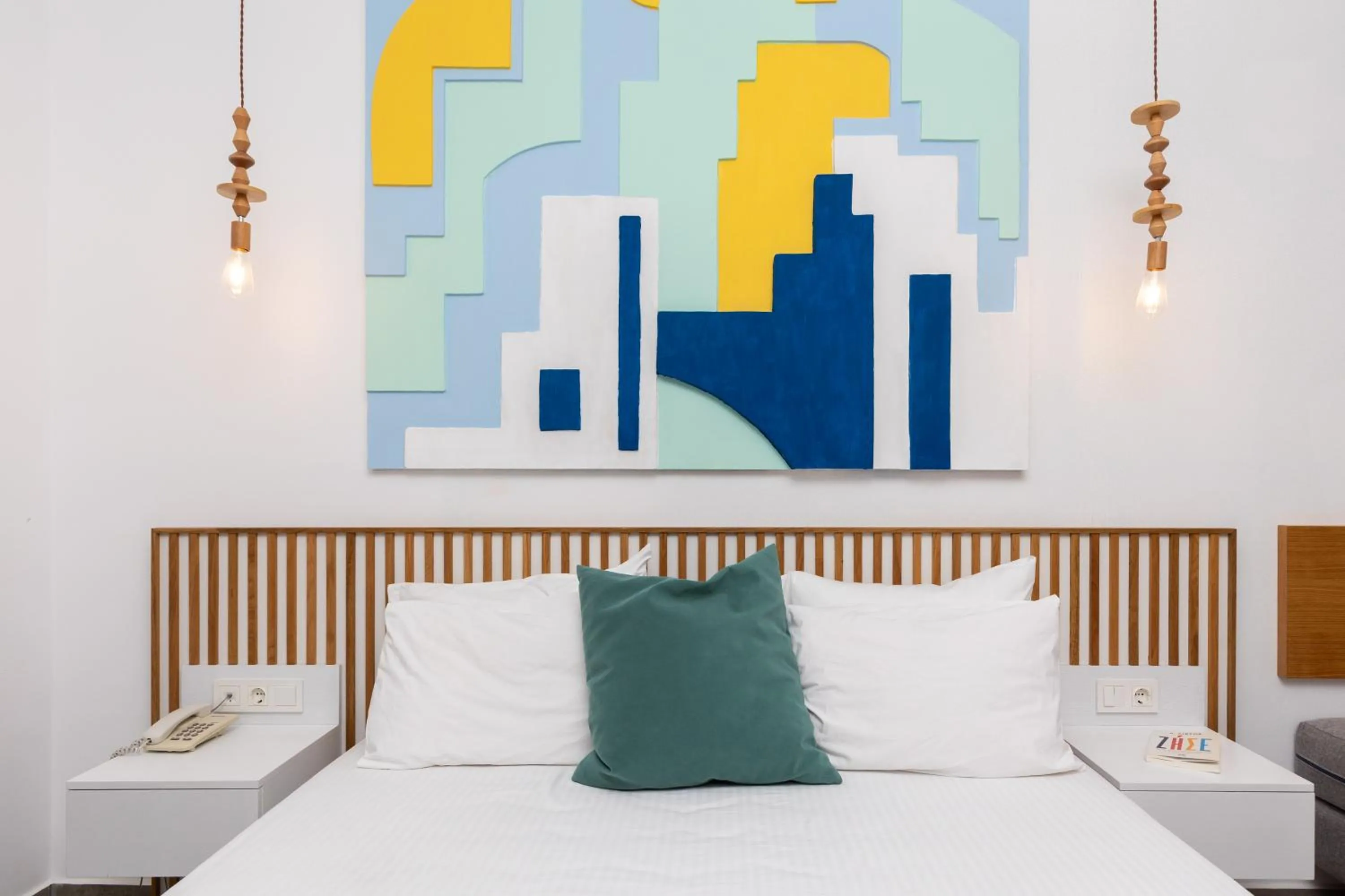 Bed in Hotel Samaras Beach