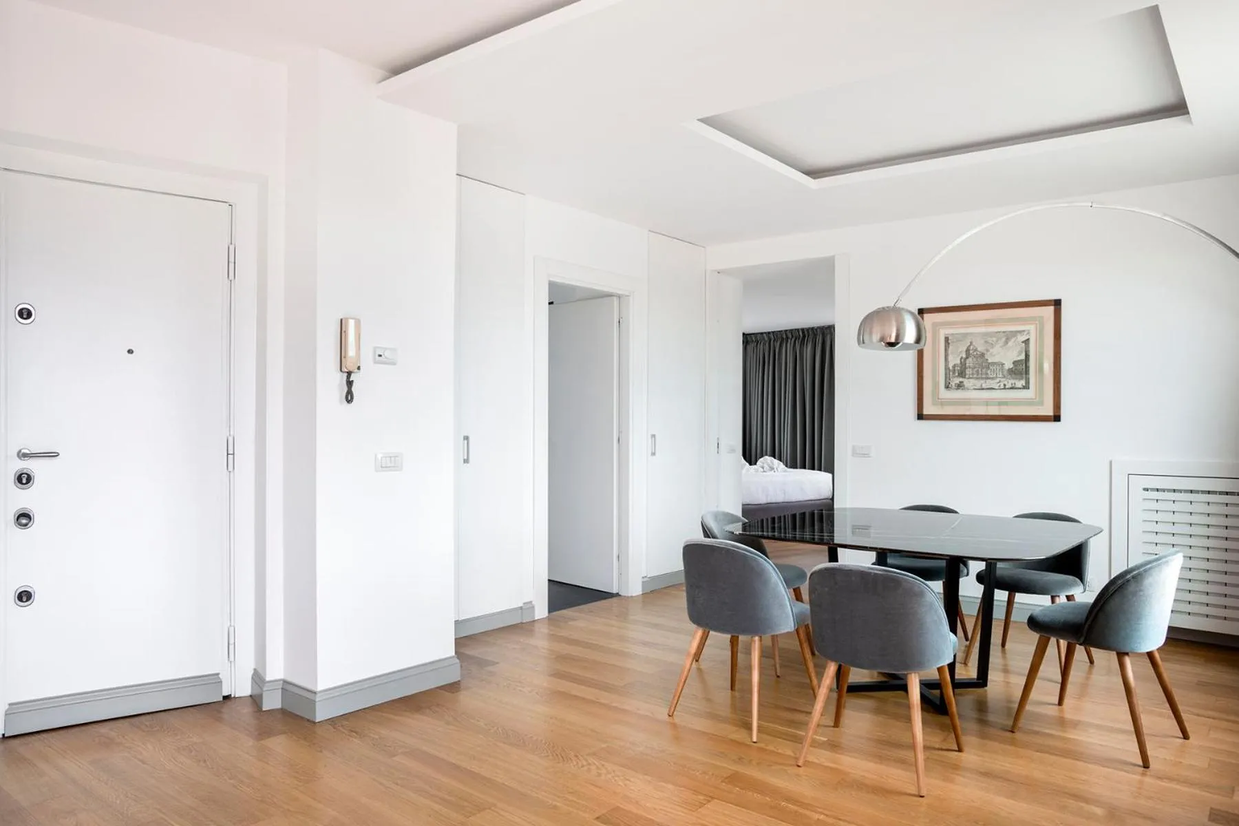 Dining area in Penthouse Rome Capitol