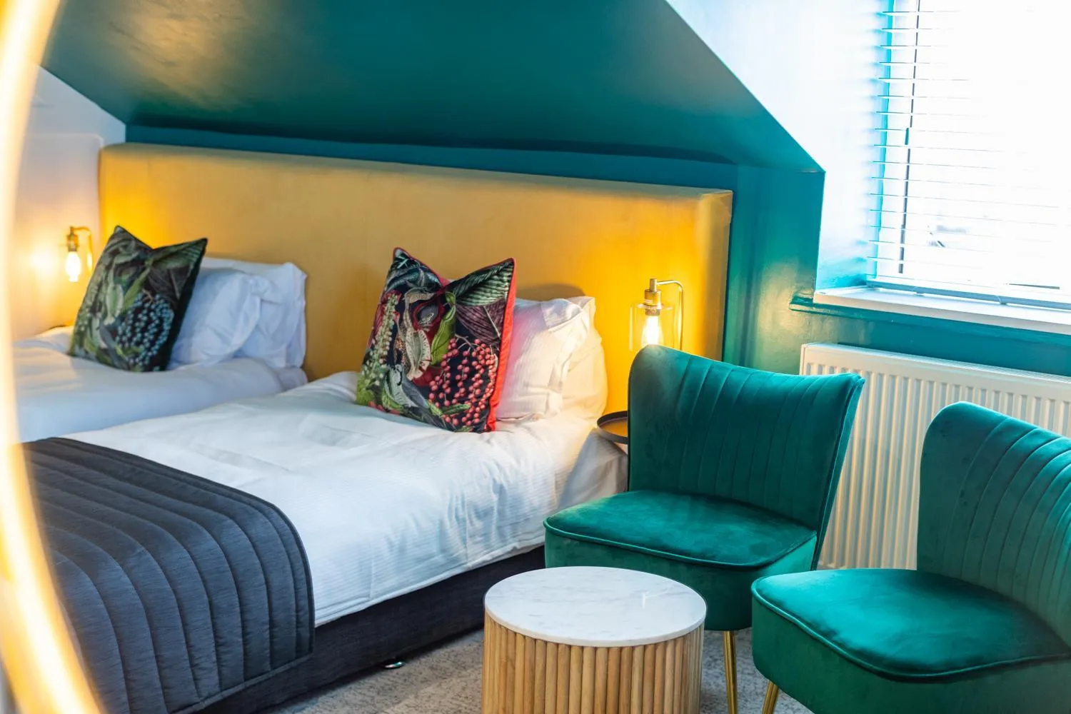 Bedroom, Bed in Holly Lodge Guest House with FREE off site health club