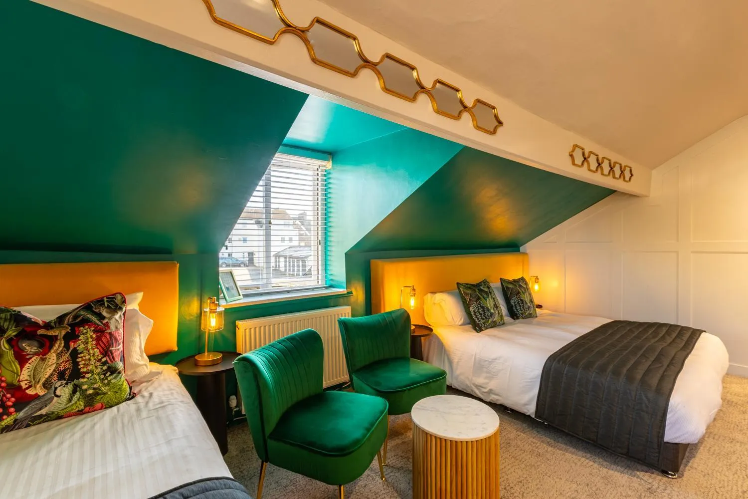 Seating area, Bed in Holly Lodge Guest House with FREE off site health club