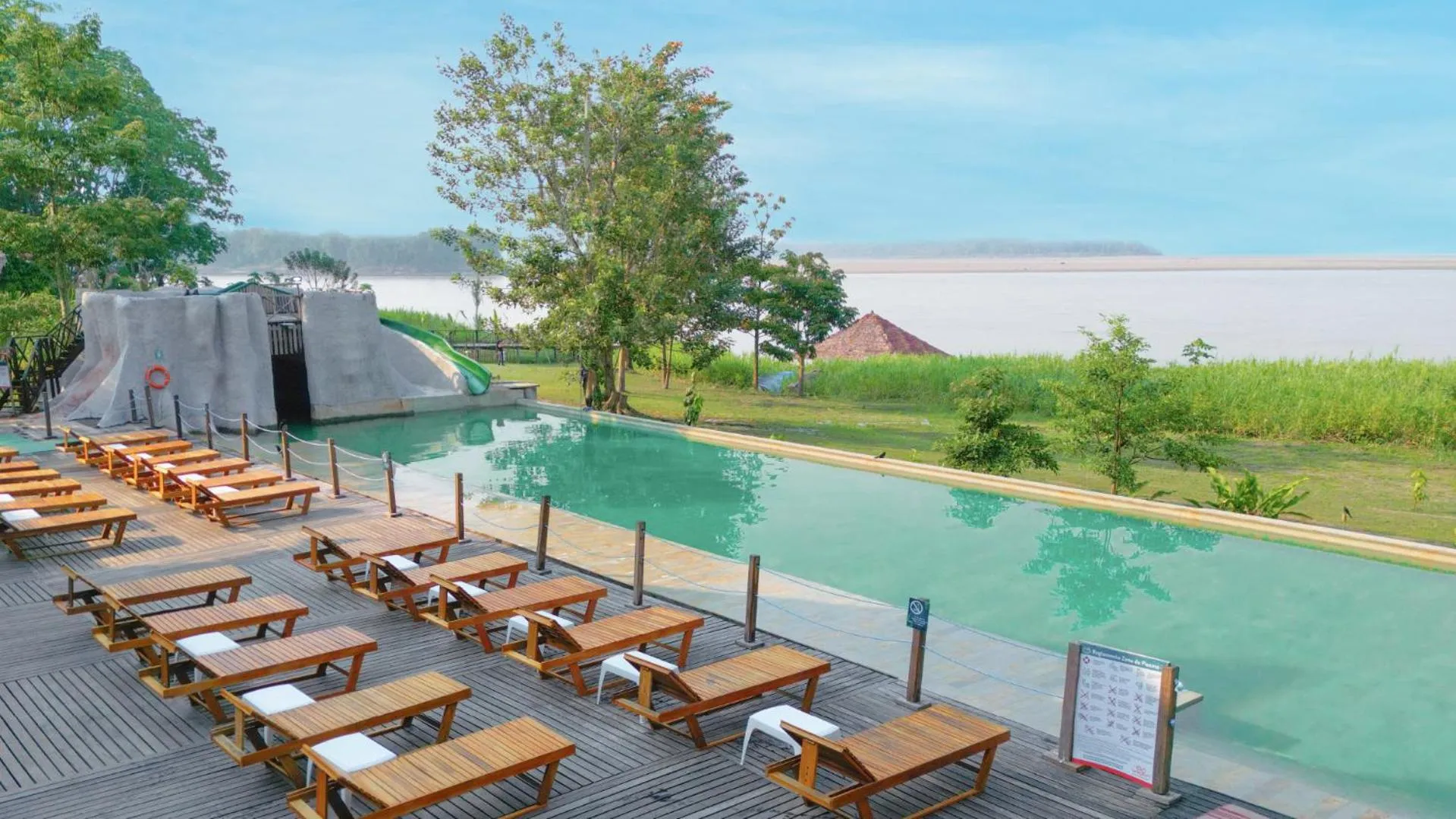 Pool view in Hotel Amazon by On Vacation