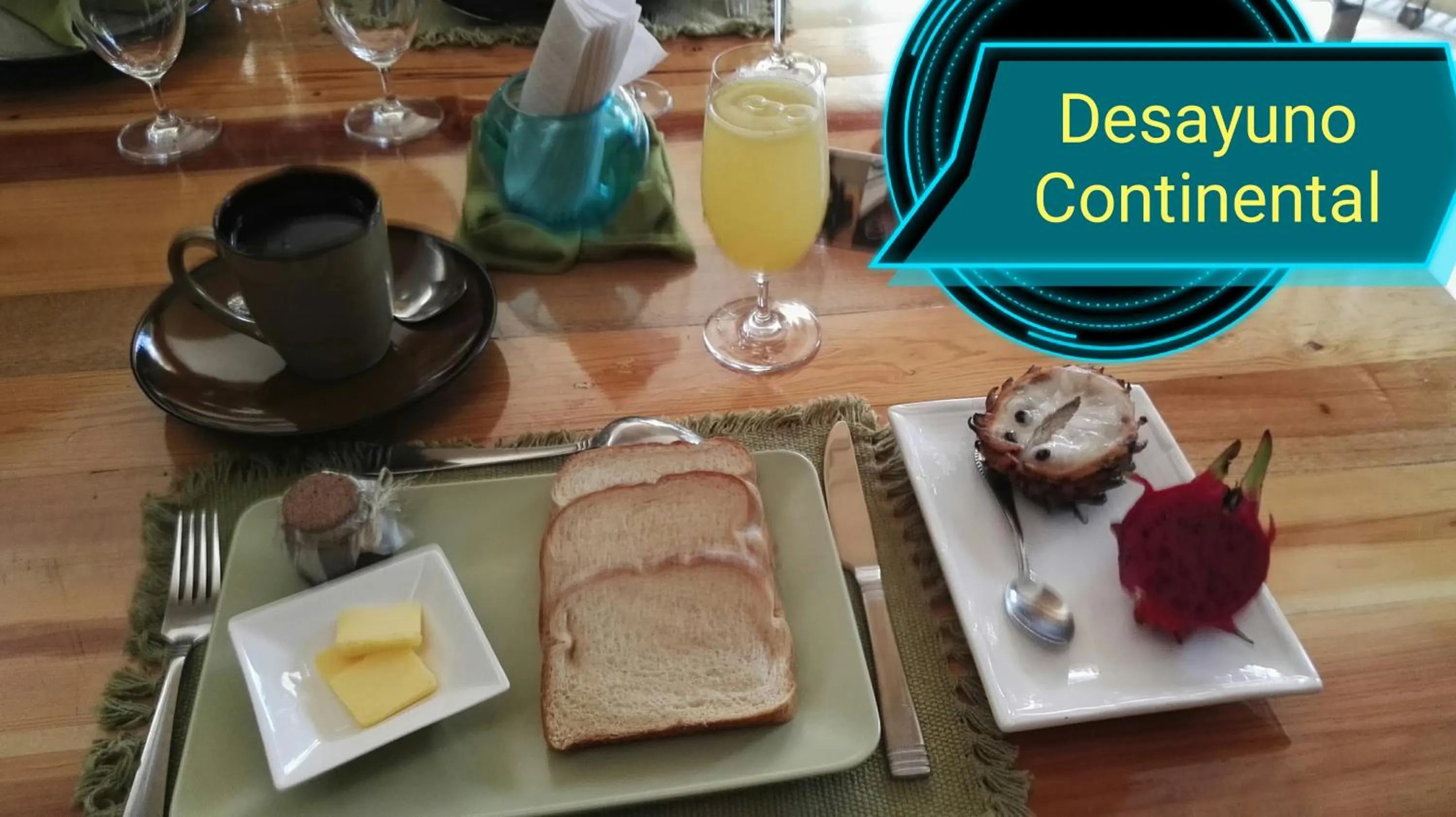 Food and drinks in Hotel Rio Celeste Finca L´ Etoile Celeste