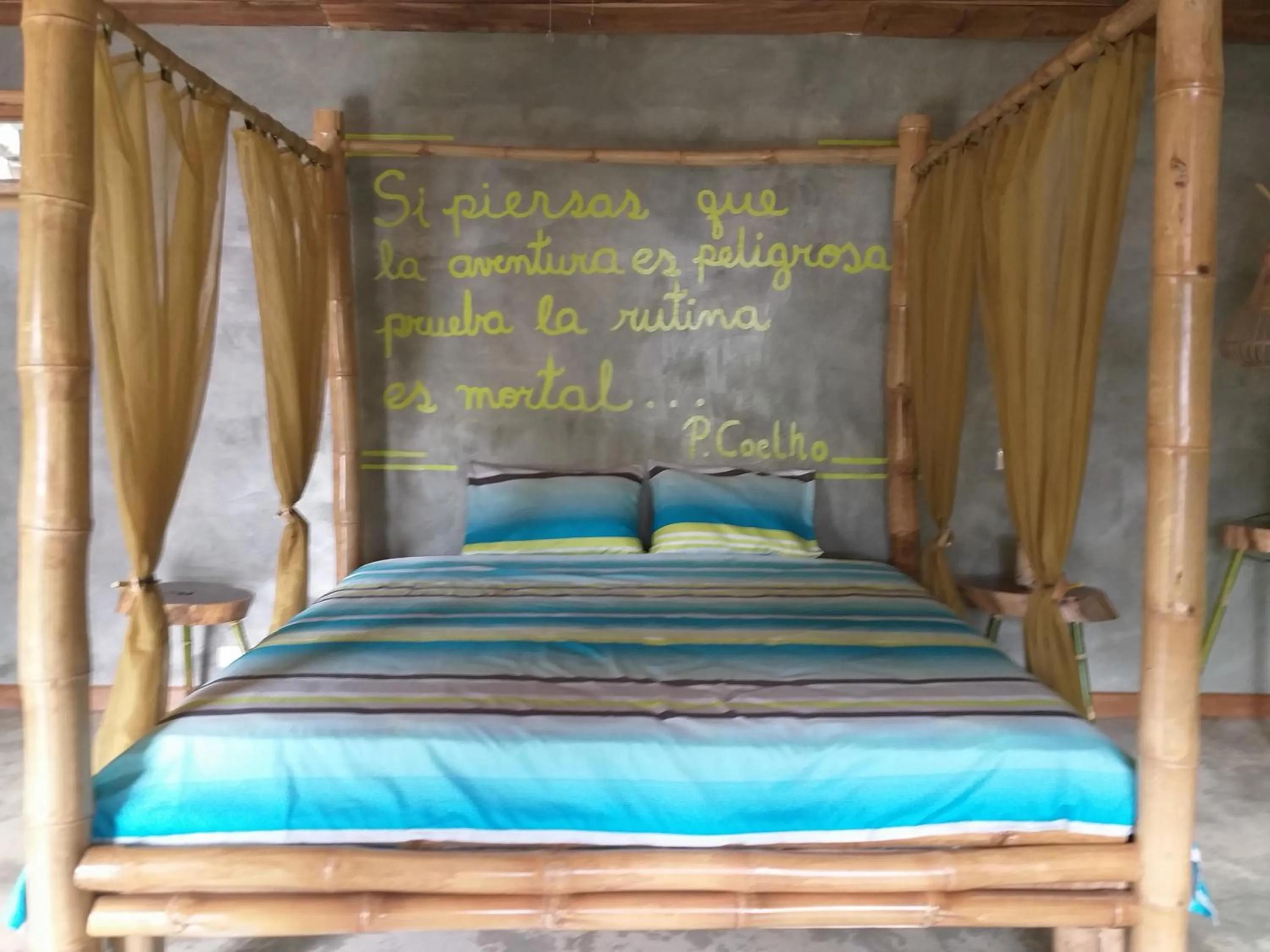 Bed in Hotel Rio Celeste Finca L´ Etoile Celeste