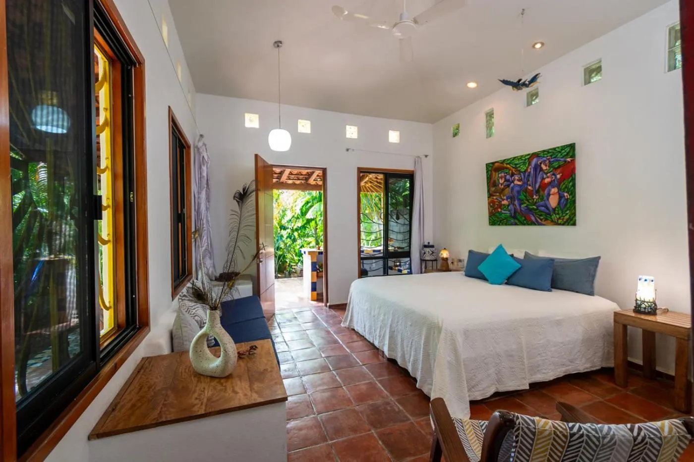 Bed in Hotel Villa Mozart y Macondo