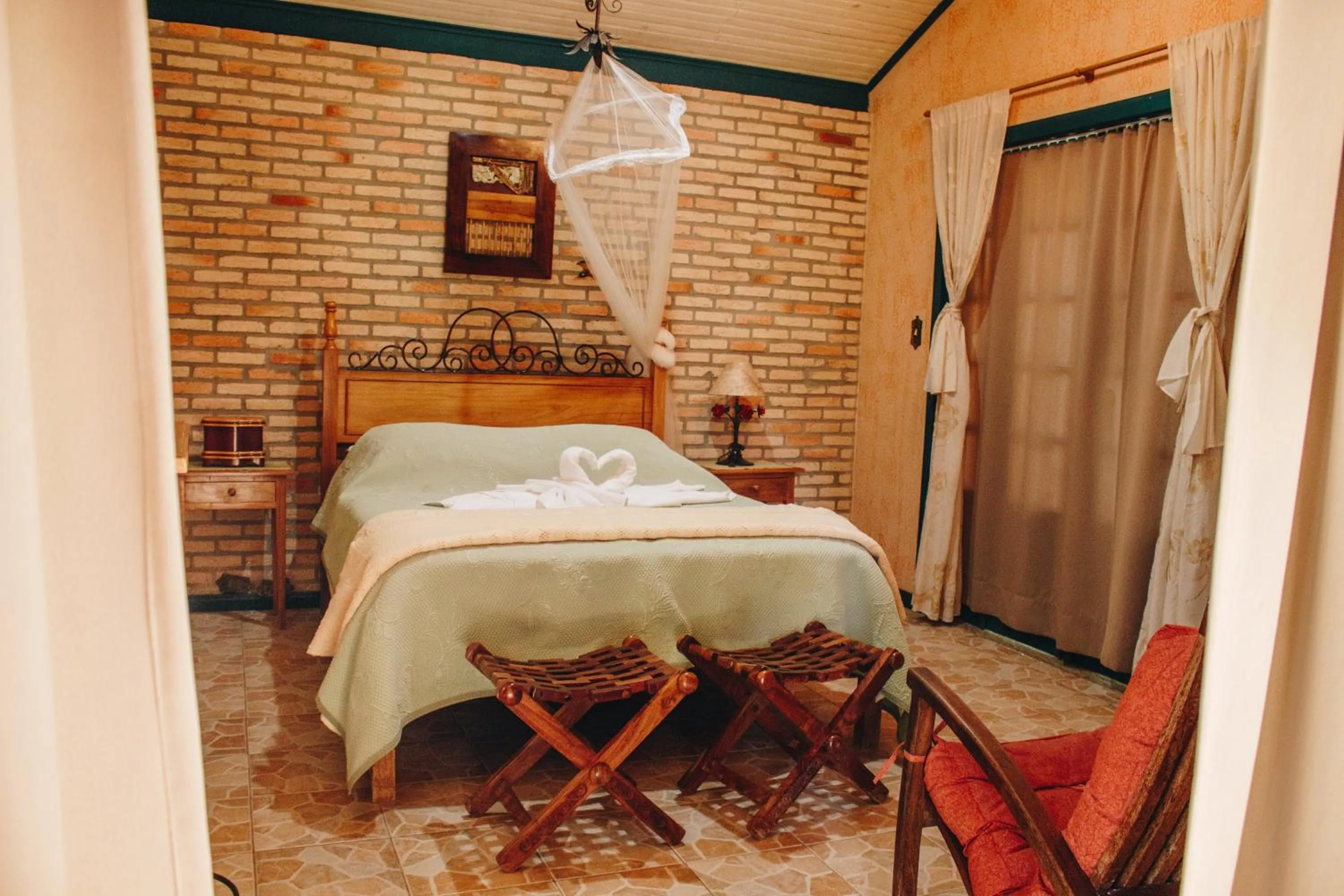 Bed in Verdes Em Cantos Pousada