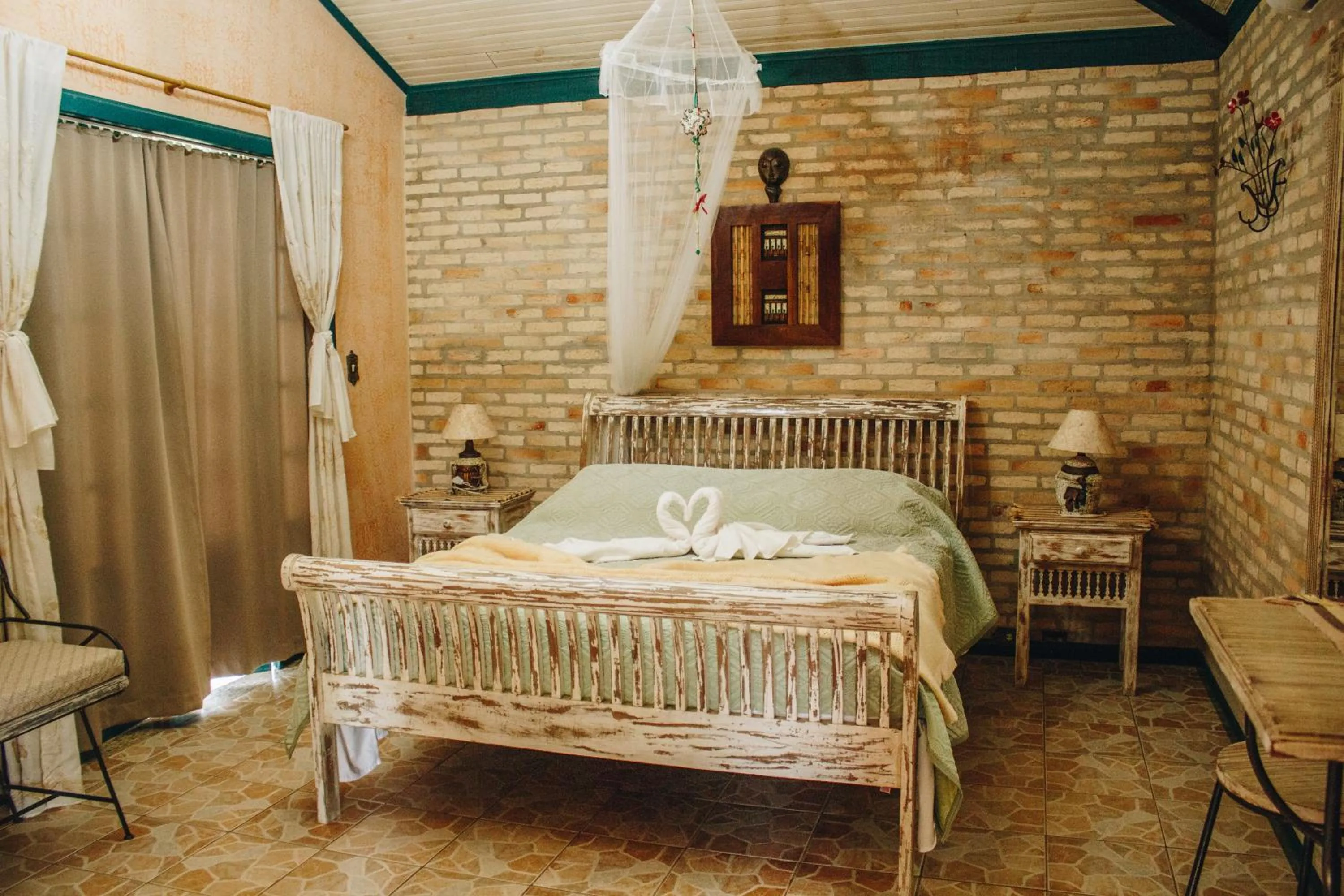 Bed in Verdes Em Cantos Pousada