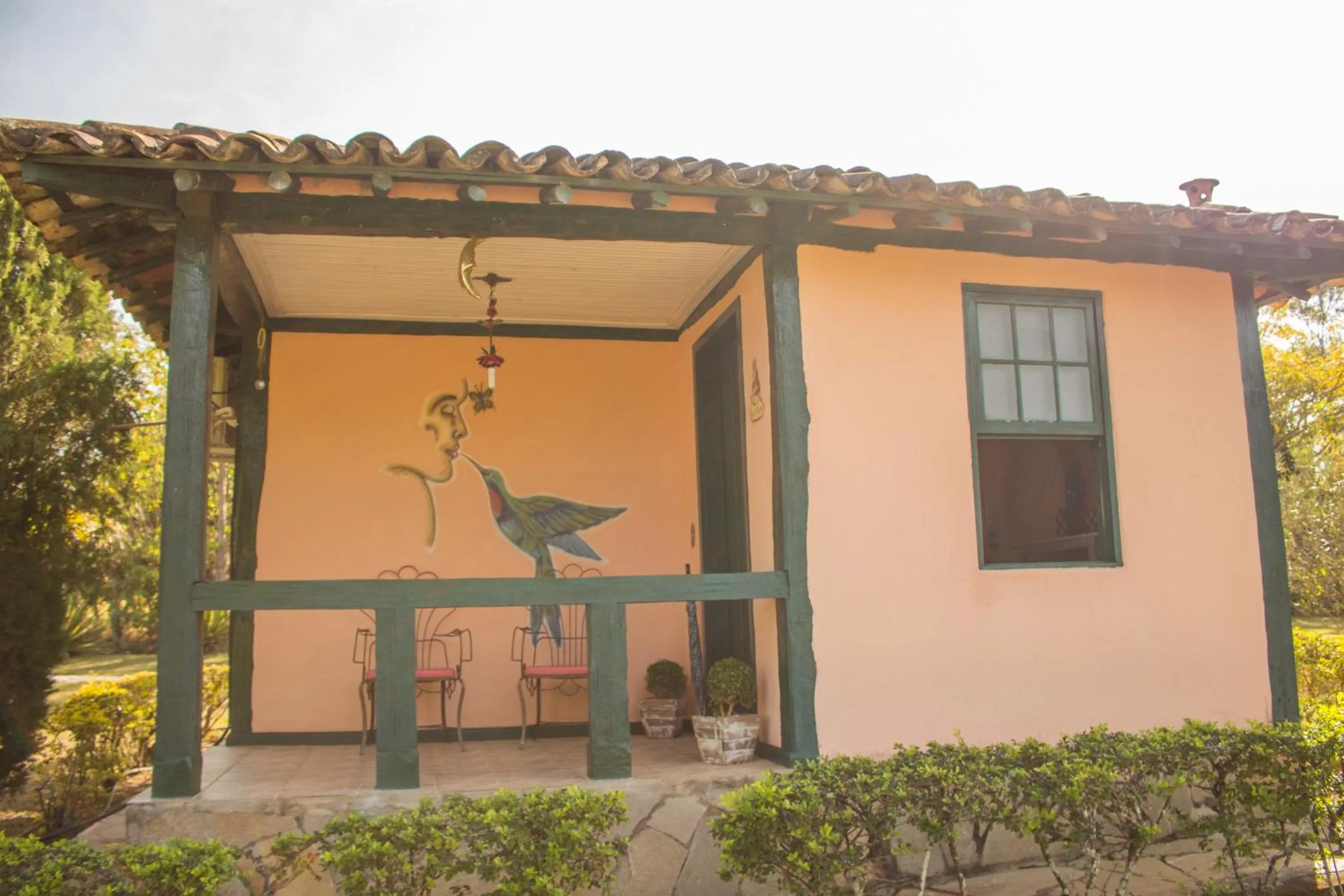 Patio in Verdes Em Cantos Pousada